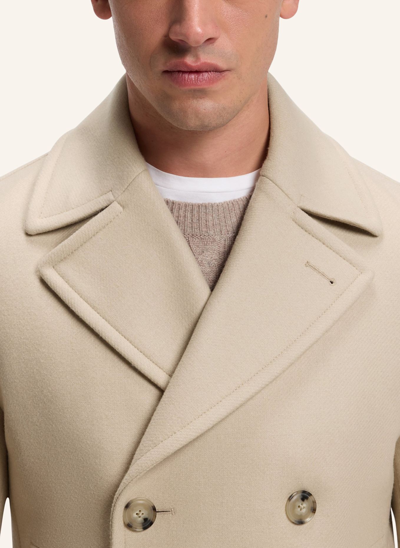 BOSS Mantel H-HYDE-PCOAT-234 Slim Fit: BEIGE