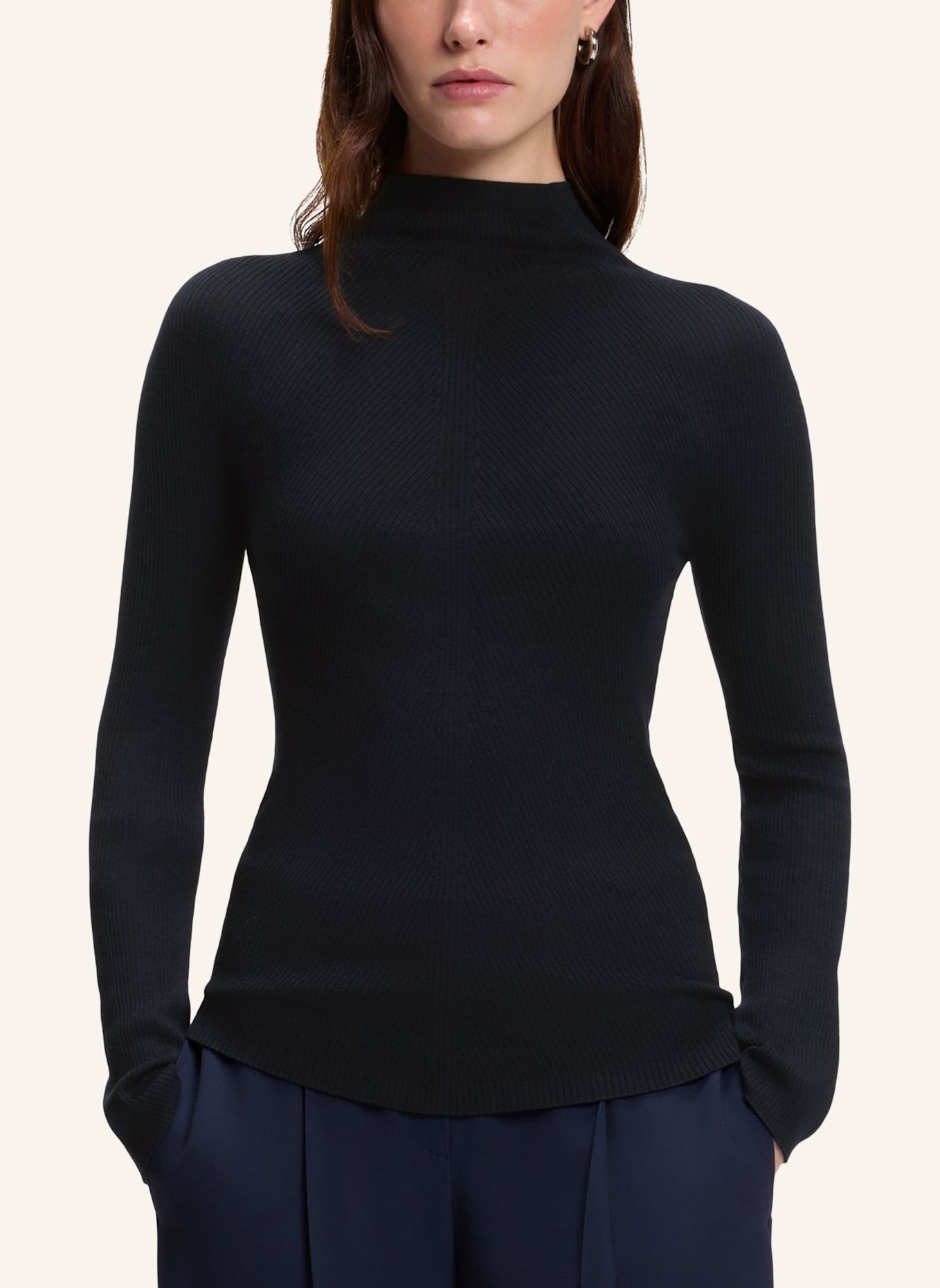 BOSS Pullover FOLIORA: DUNKELBLAU