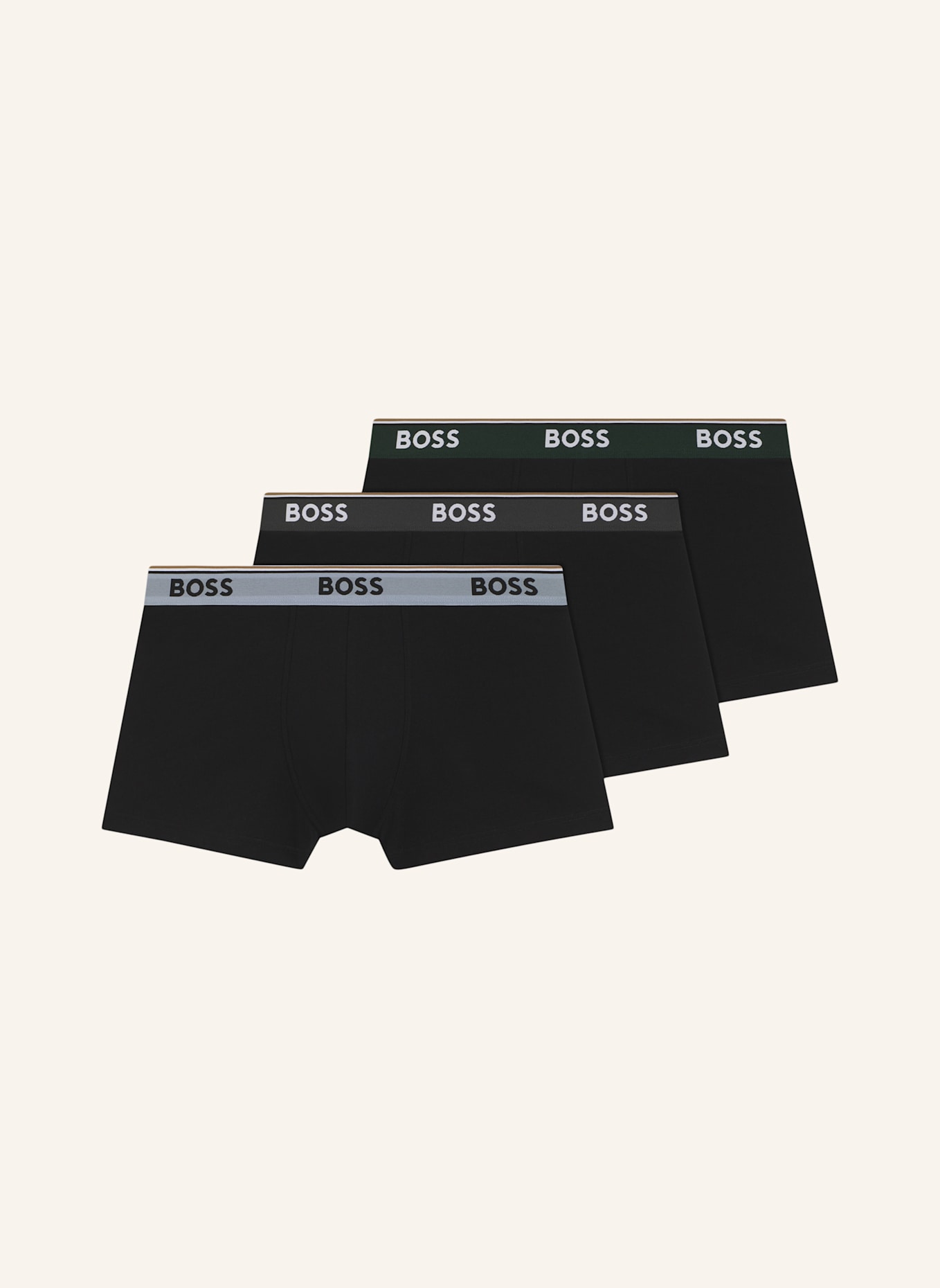 BOSS 3Er-Pack Boxershorts TRUNK 3P POWER: WEISS