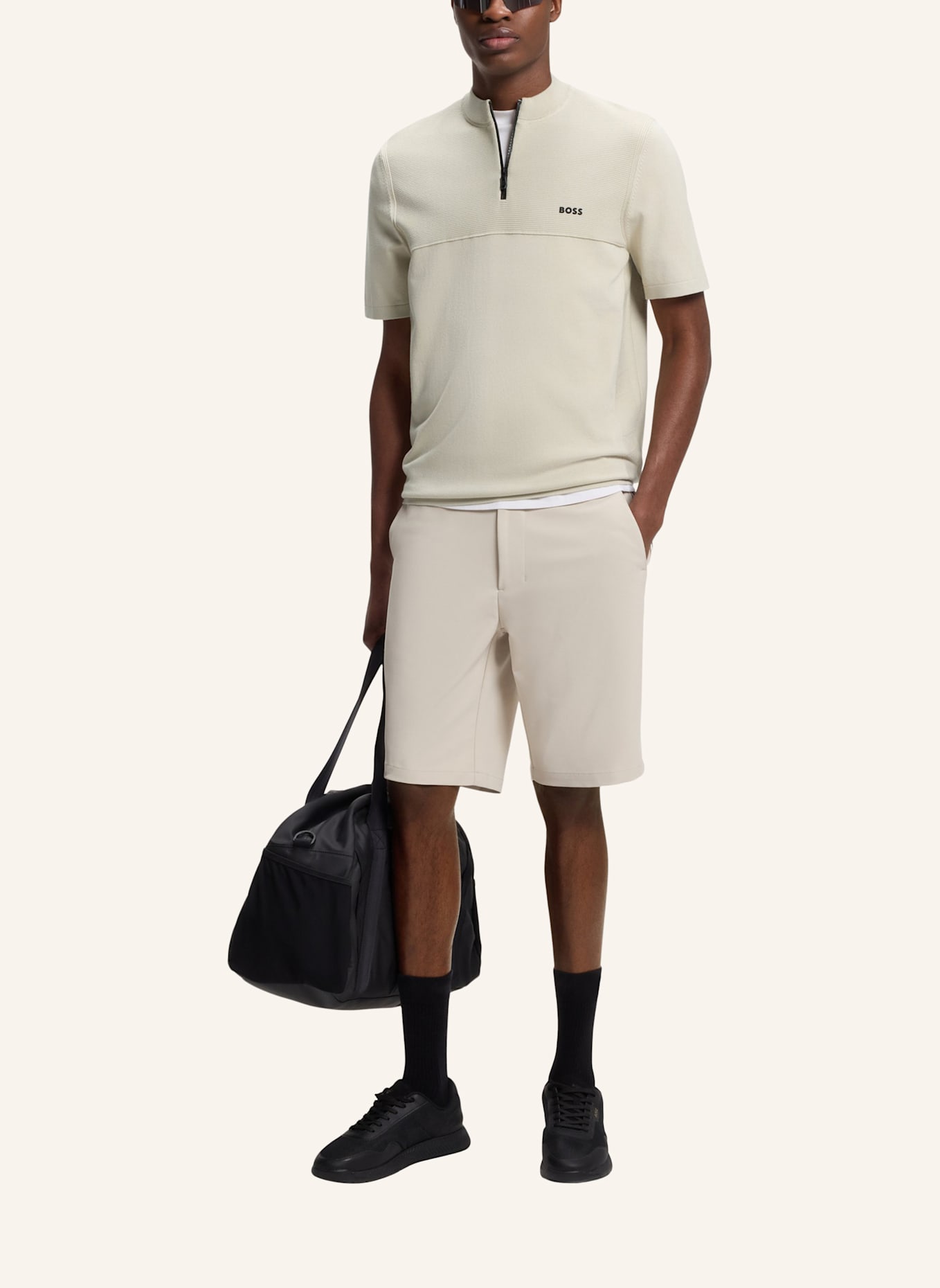BOSS Pullover KN_NETWORK MZ Regular Fit: BEIGE