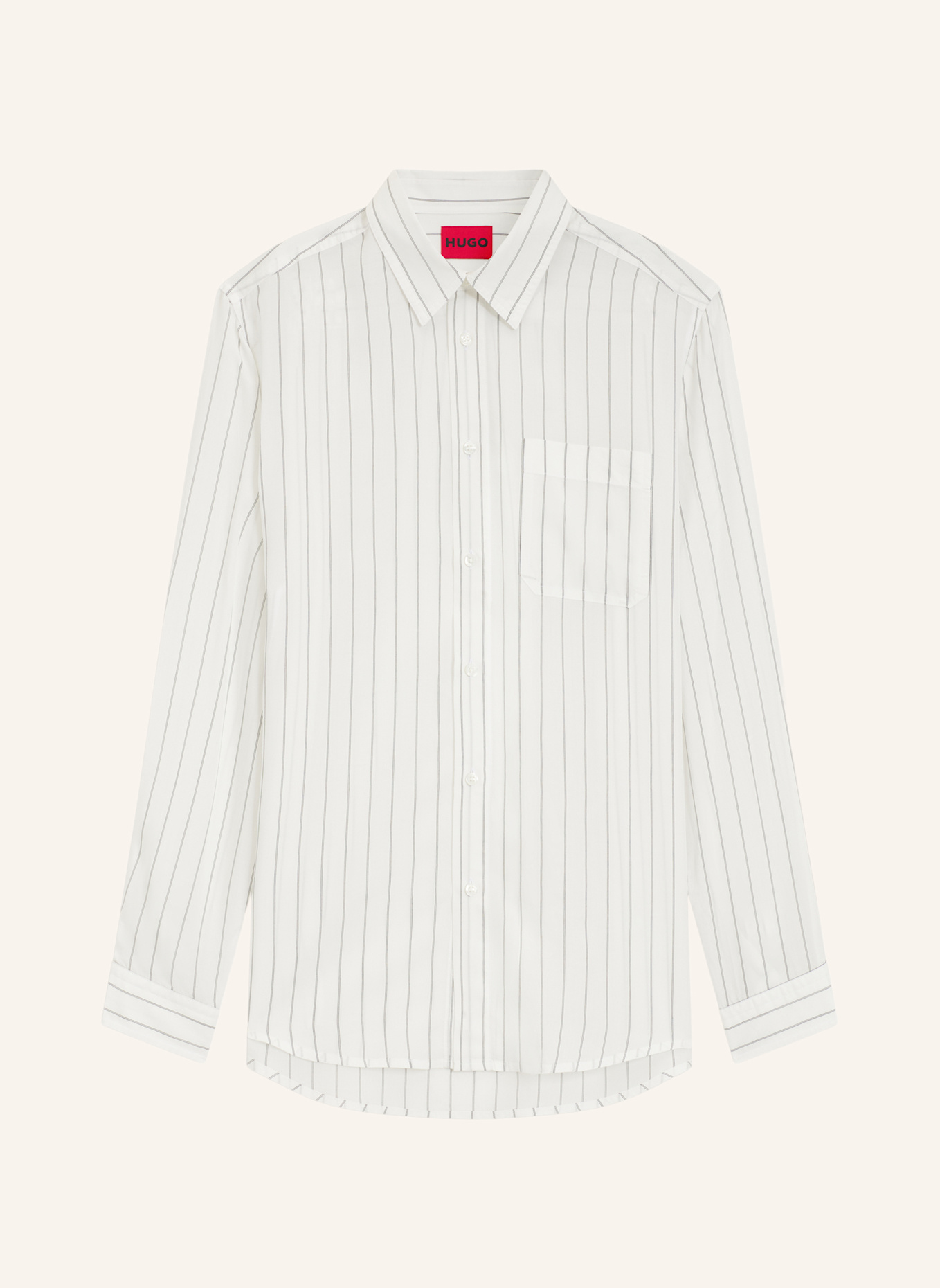 HUGO Hemd ERILLO Oversize Fit: WEISS