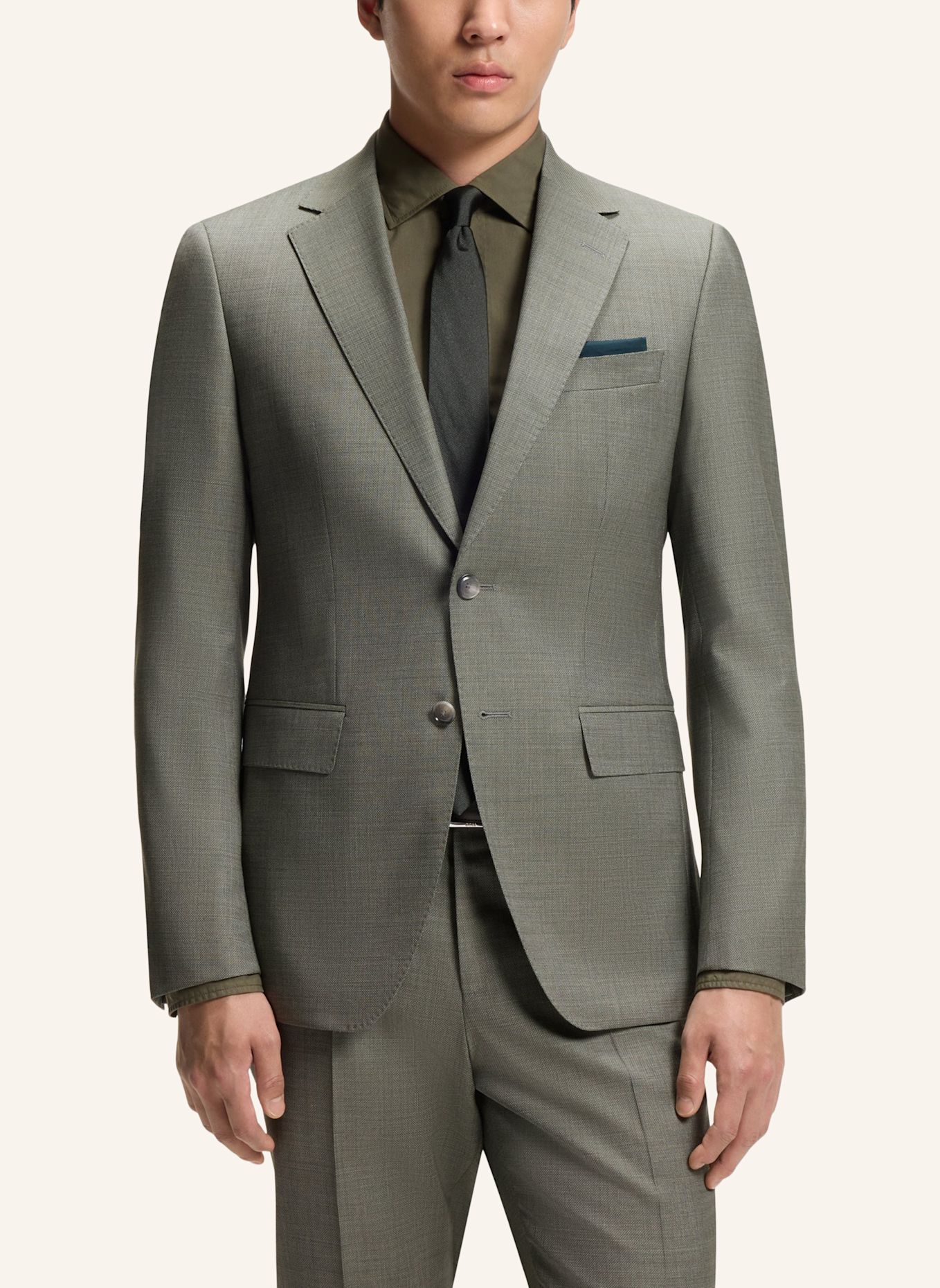 BOSS Anzug H-HUGE-2PCS-263 Slim Fit: GRÜN