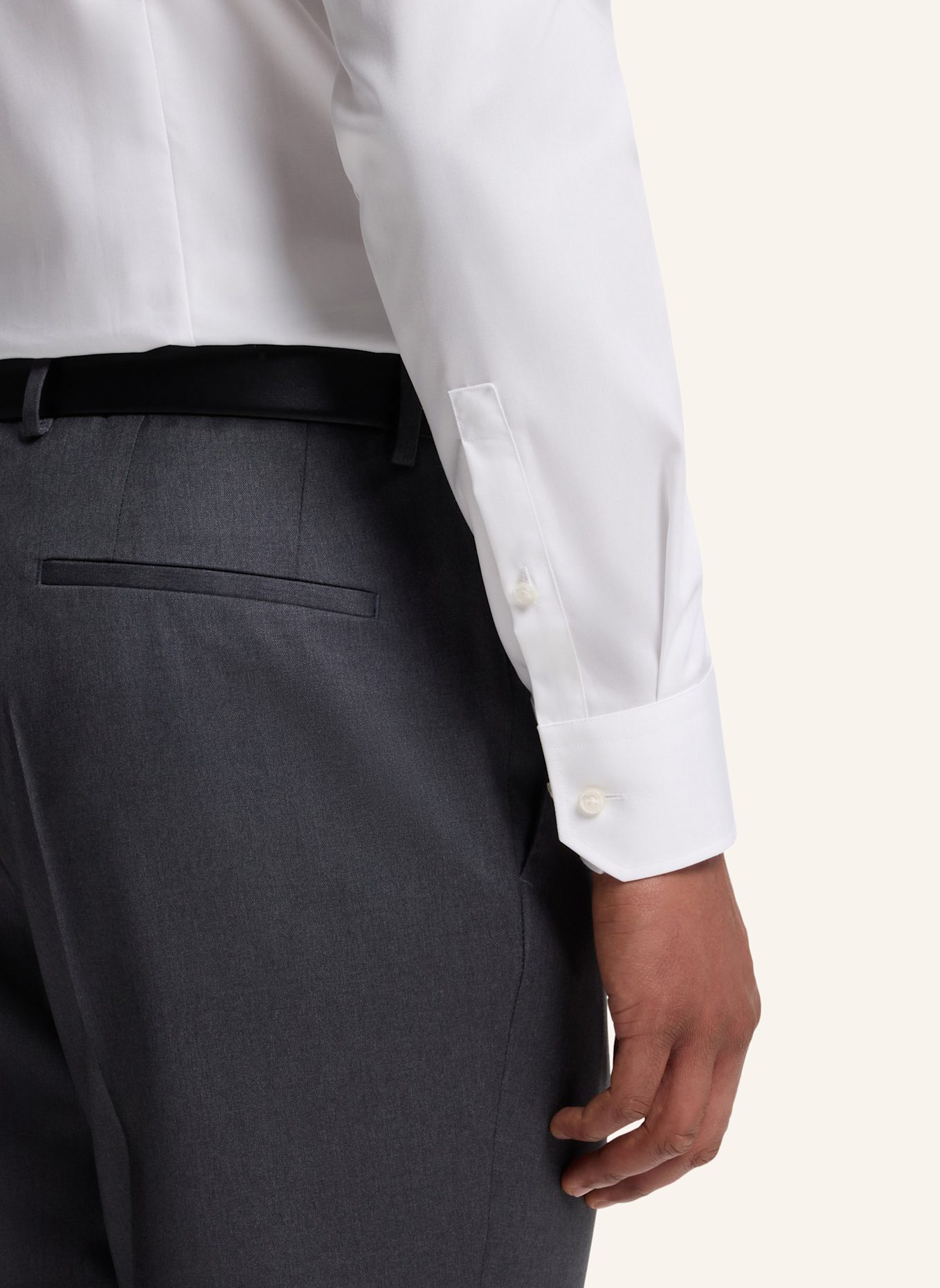 BOSS Hemd H-HANK-K-B1-C1-263 Slim Fit: WEISS