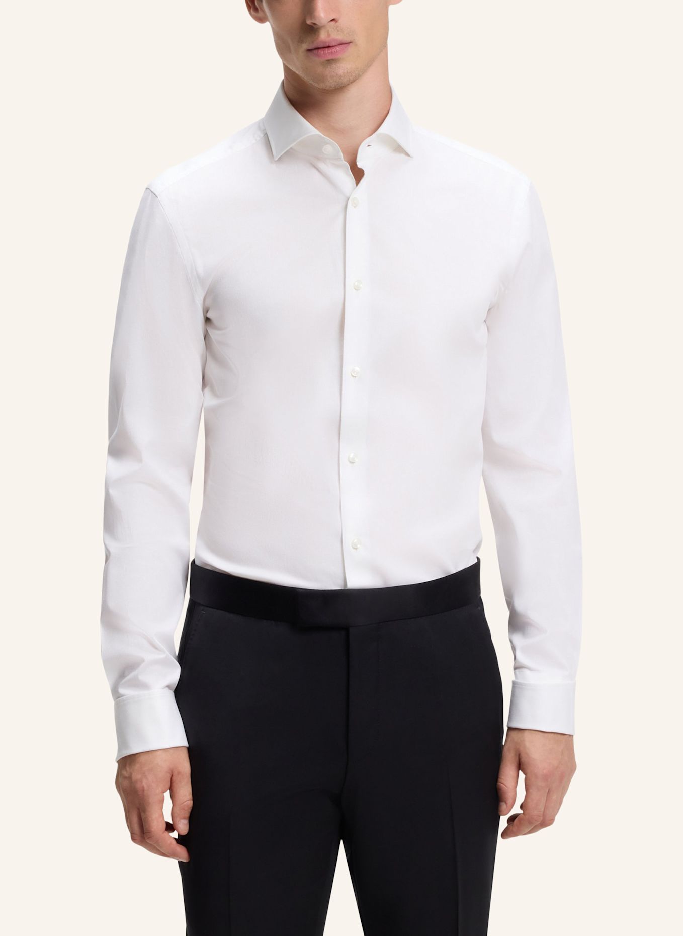 BOSS Hemd H-HANK-SP-DC-263 Slim Fit: WEISS