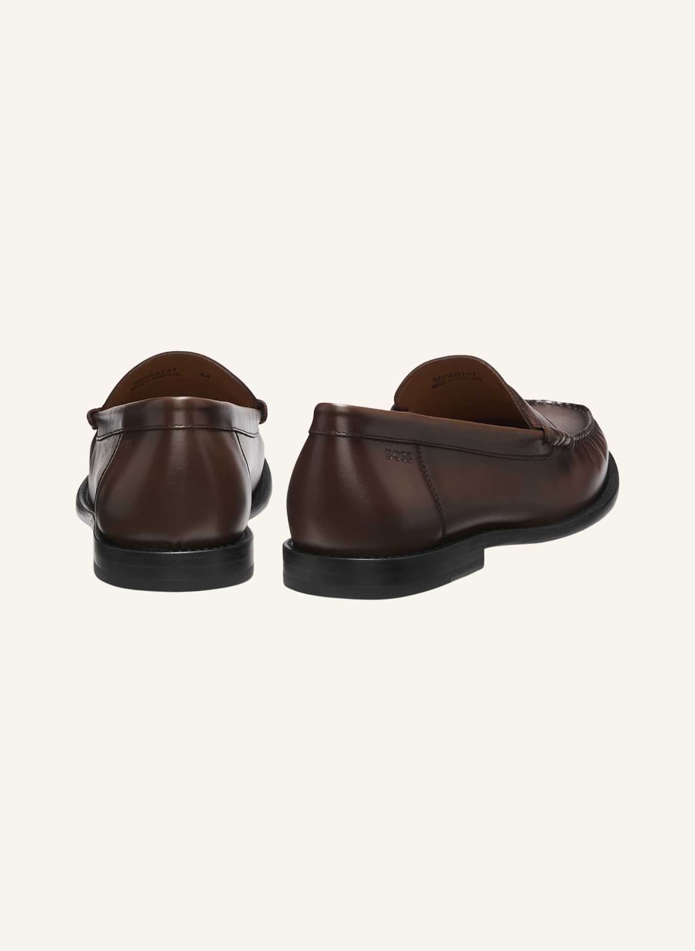 BOSS Slipper TEVAN_MOCC_BOPE: DUNKELBRAUN