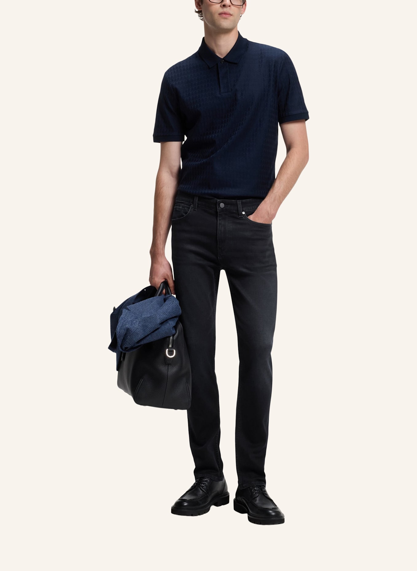 BOSS Jeans P-DELAWARE Slim Fit: DUNKELBLAU