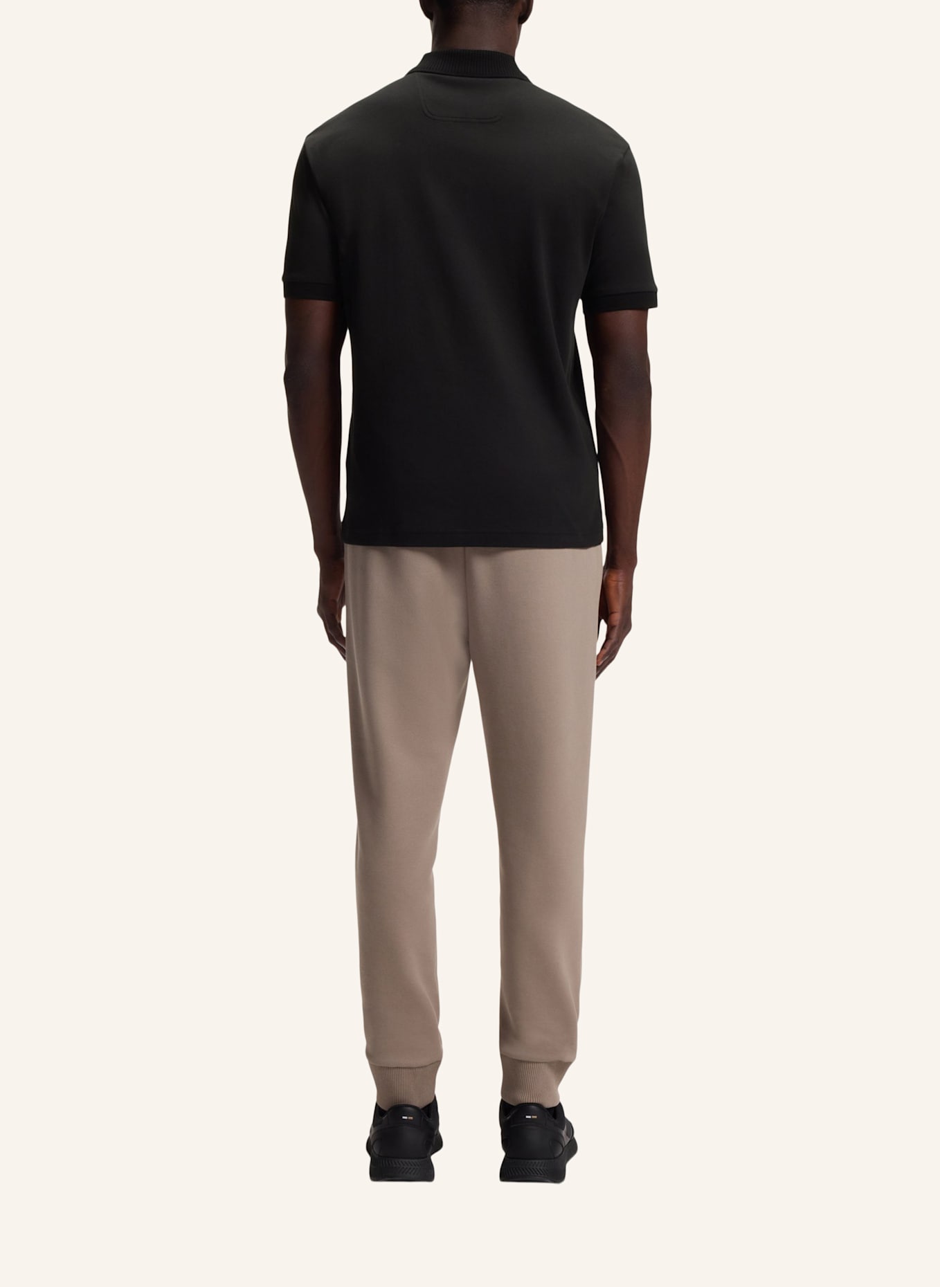 BOSS Polo PL_CORD PADDY Regular Fit: SCHWARZ