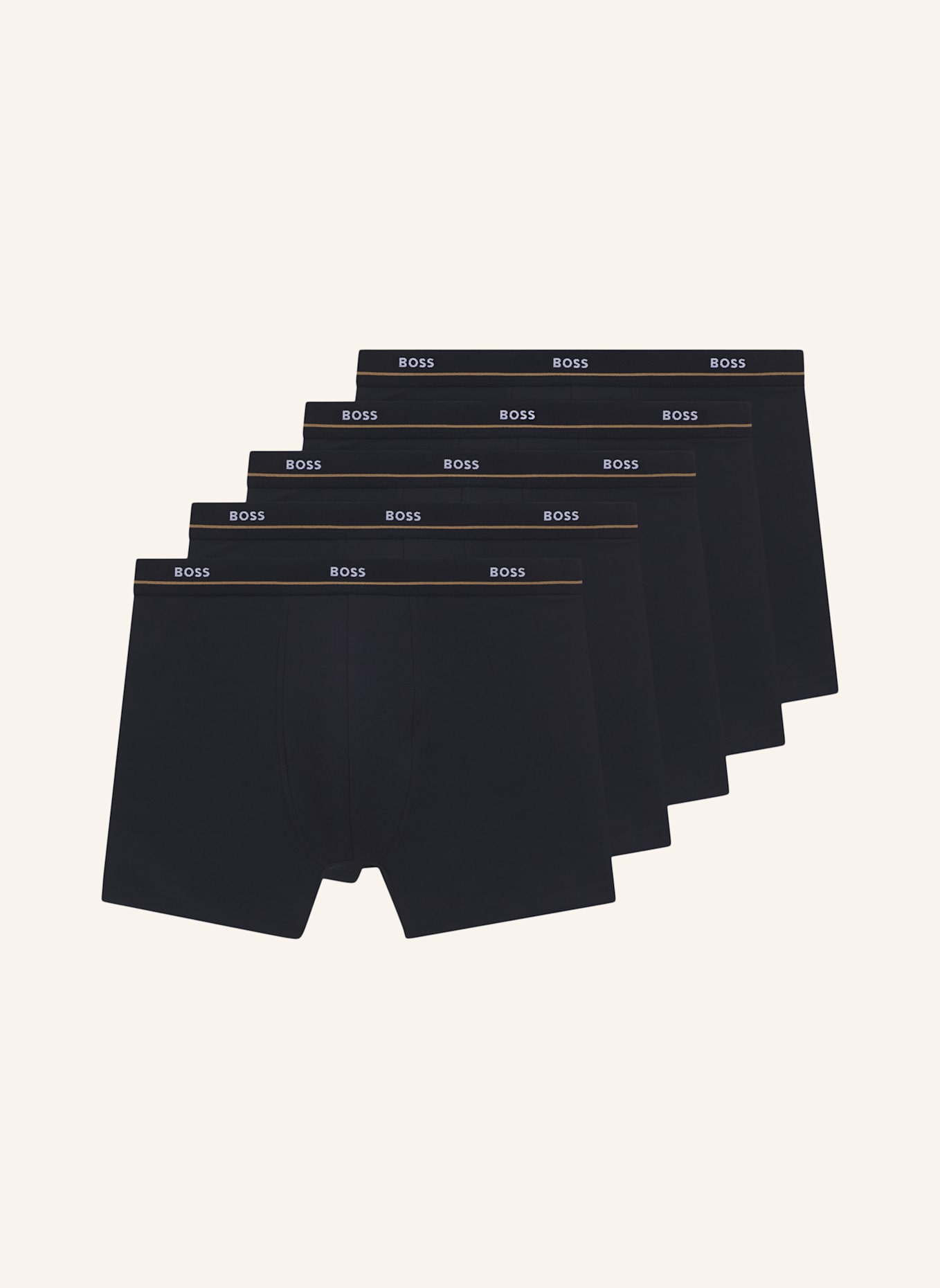 BOSS Boxershort BOXERBR 5P ESSENTIAL: DUNKELBLAU