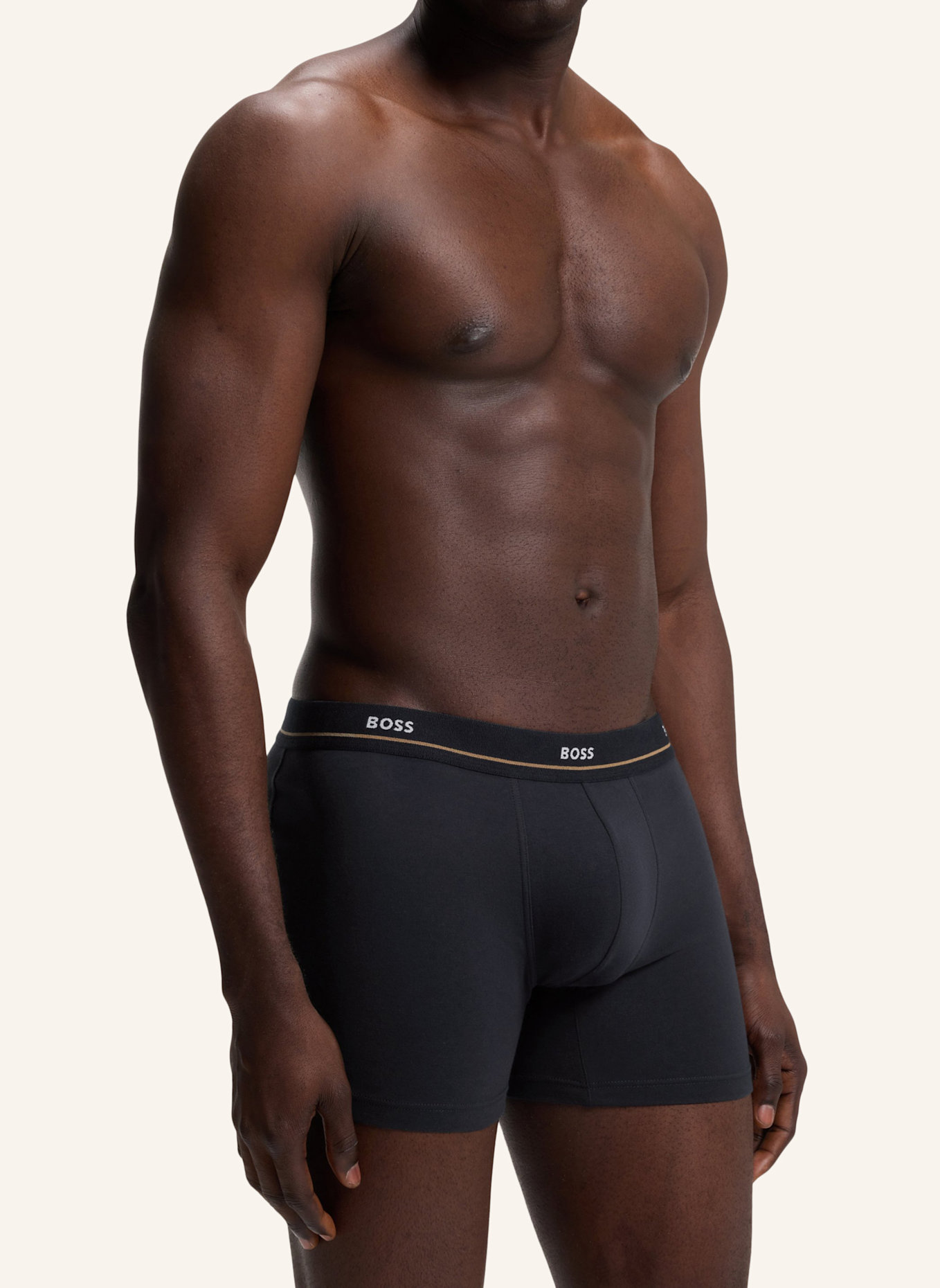 BOSS Boxershort BOXERBR 5P ESSENTIAL: DUNKELBLAU