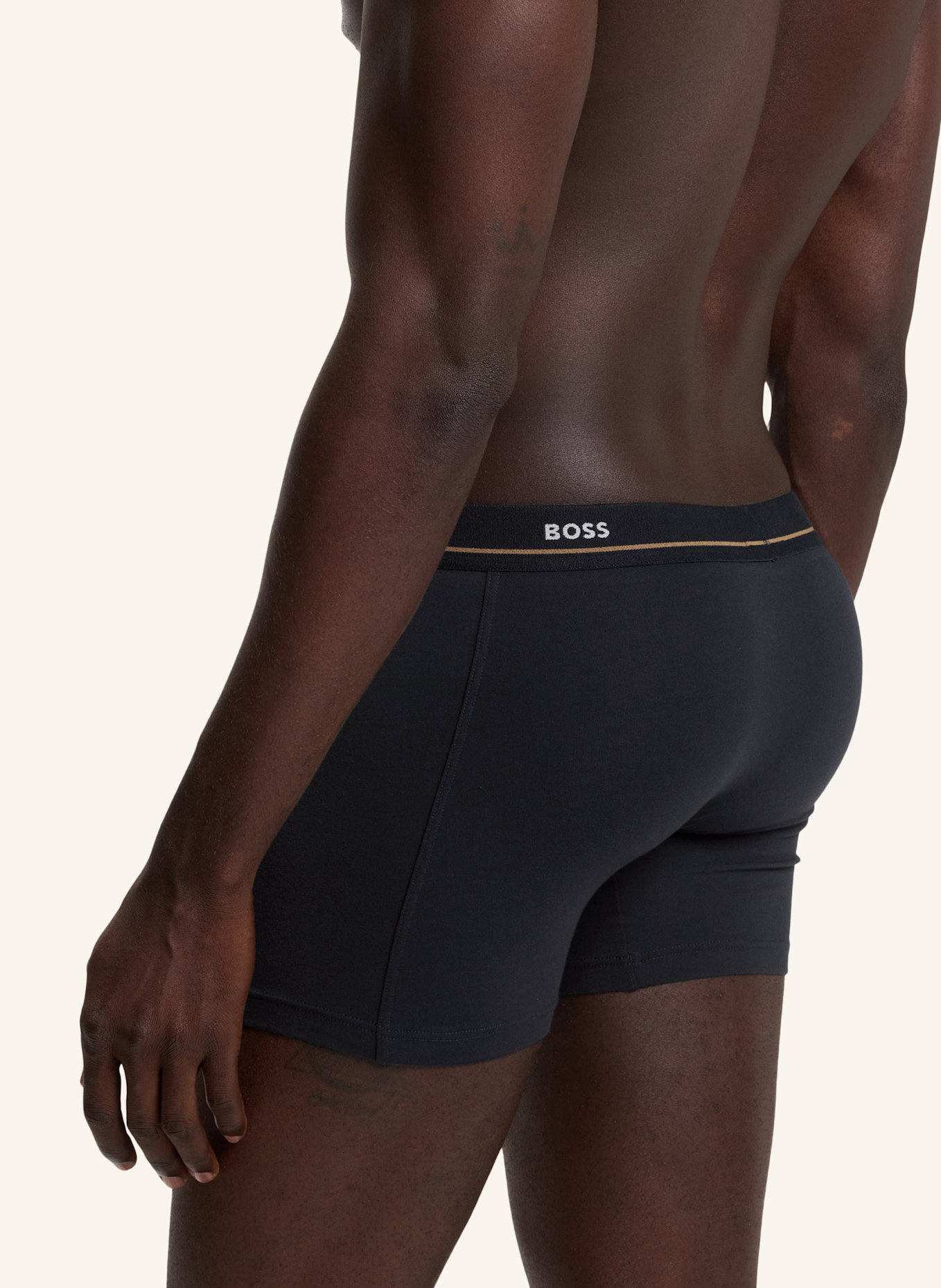 BOSS Boxershort BOXERBR 5P ESSENTIAL: DUNKELBLAU
