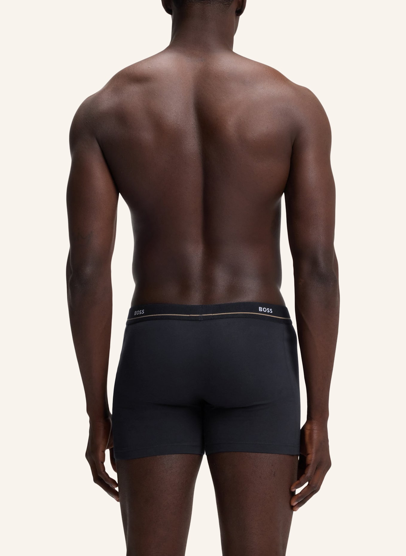 BOSS Boxershort BOXERBR 5P ESSENTIAL: DUNKELBLAU