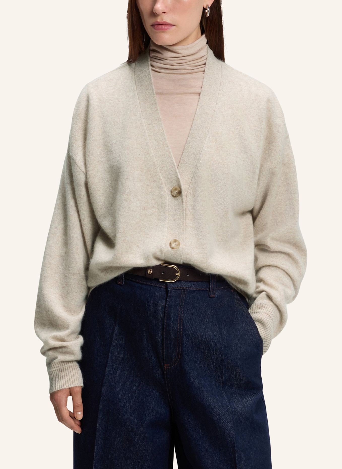 BOSS Strickjacke FALANAS: WEISS