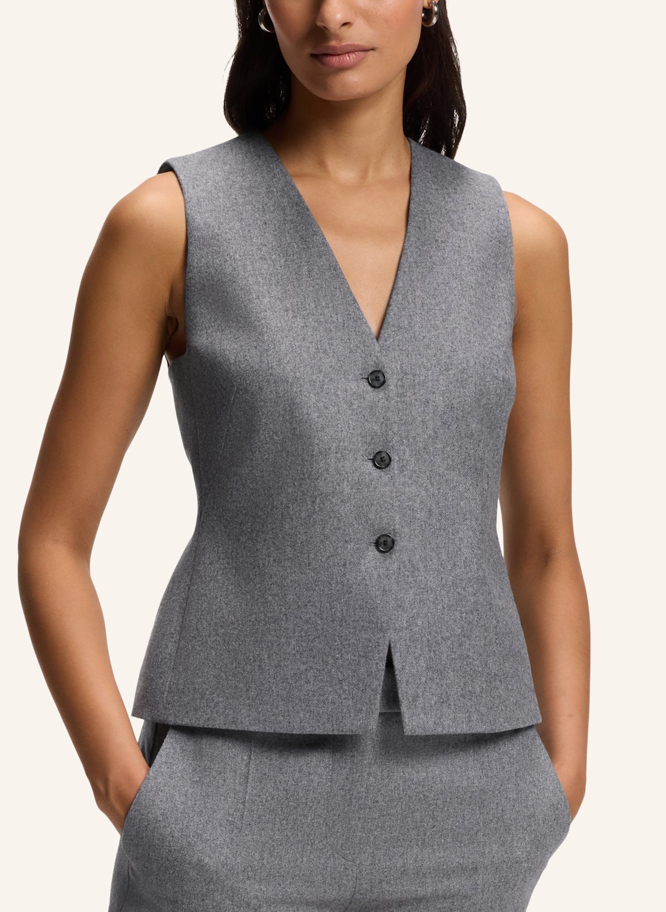 BOSS Blazer JULINIA Slim Fit: GRAU