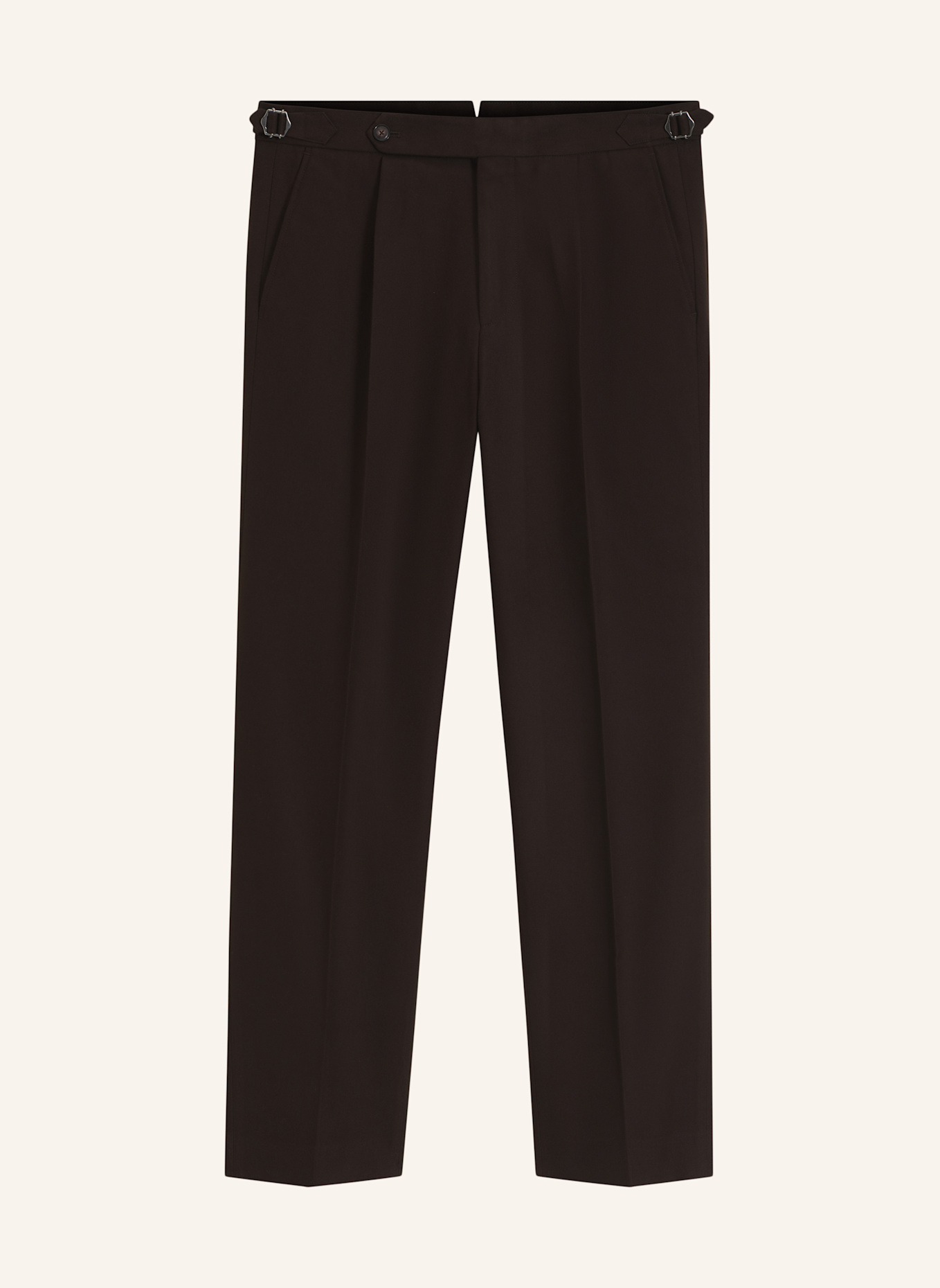 BOSS Anzughose H-PERINO-PLDTLWG-263 Tapered Fit: DUNKELBRAUN