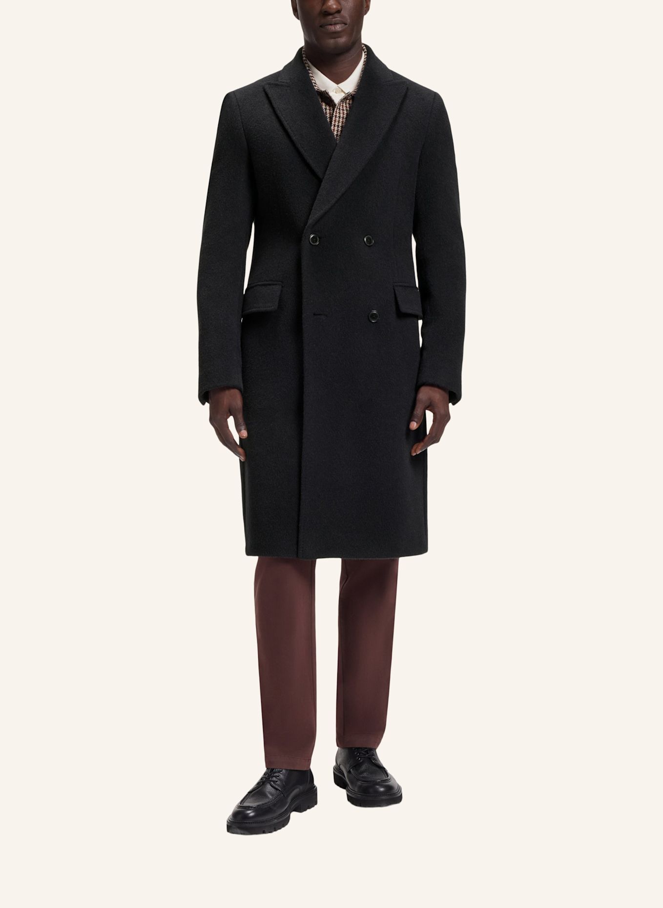 BOSS Mantel H-HYDE-DB-PEAK-264 Slim Fit: BLAU