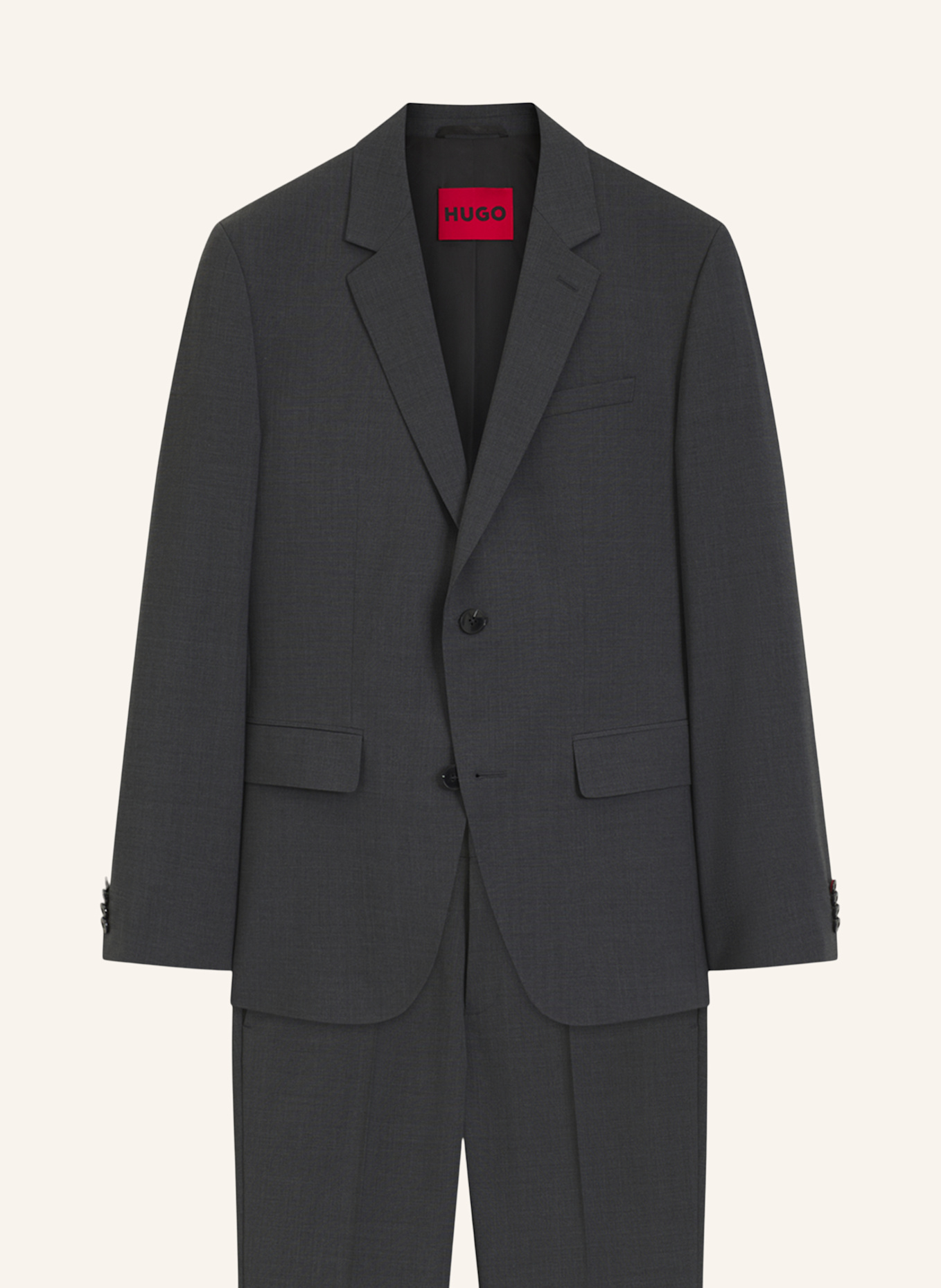 HUGO Anzug HENRY-GETLIN253X-MH Slim Fit: DUNKELGRAU