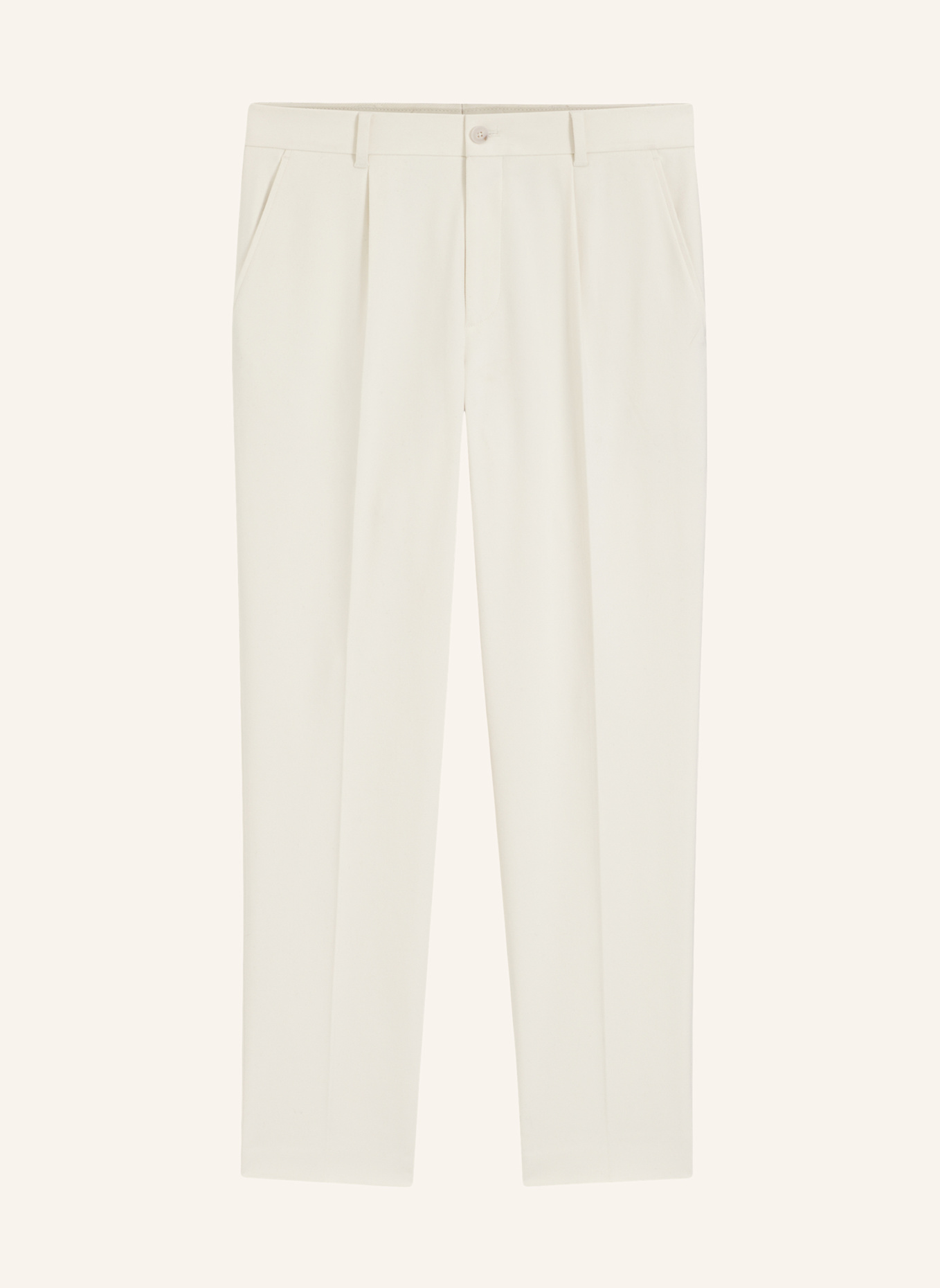 BOSS Anzughose C-PERIN-PL-263 Tapered Fit: WEISS