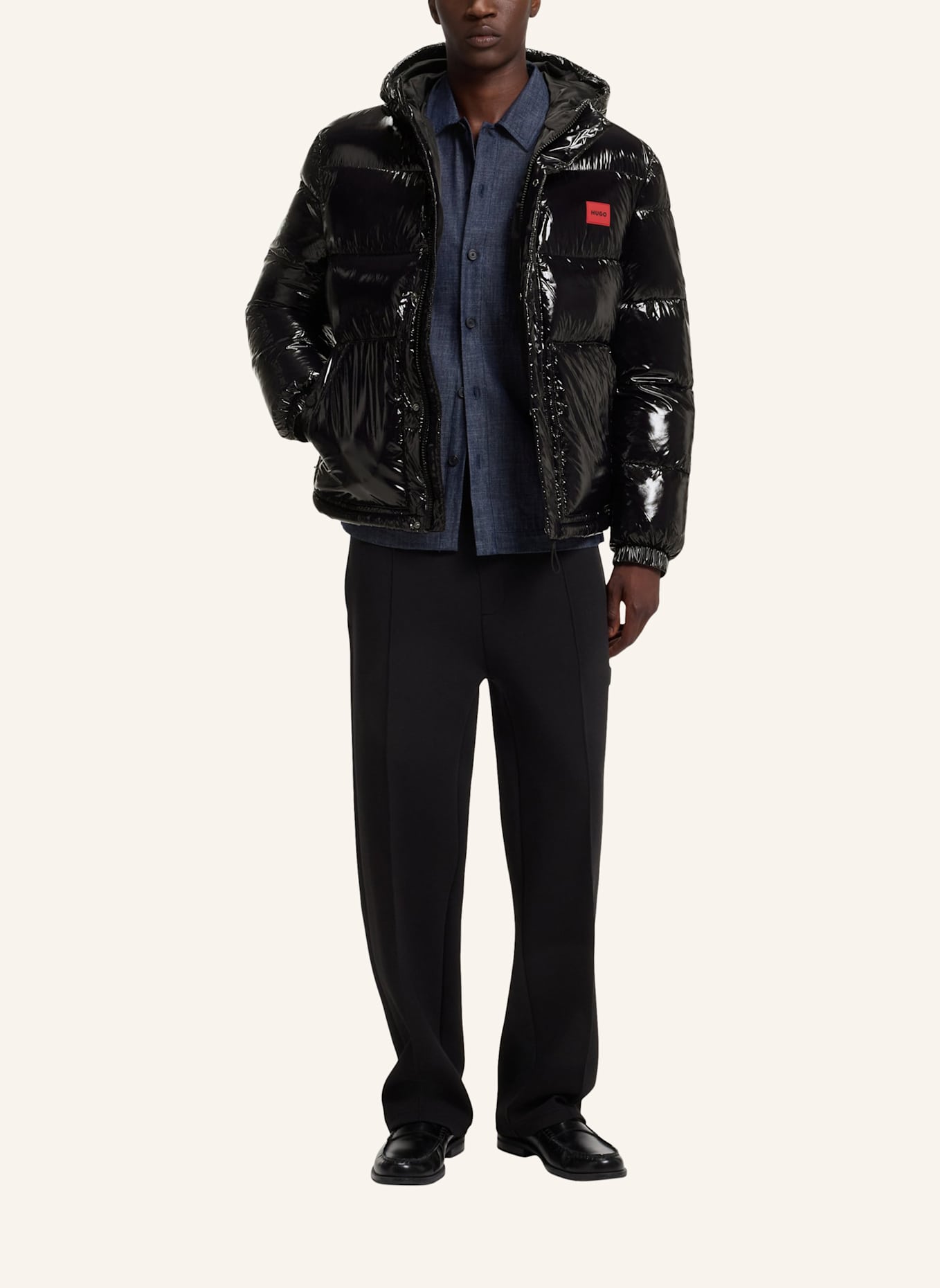 HUGO Jacke BARO2631_IN Regular Fit: SCHWARZ