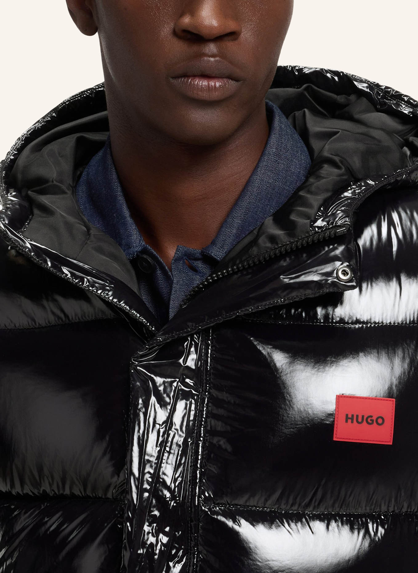 HUGO Jacke BARO2631_IN Regular Fit: SCHWARZ