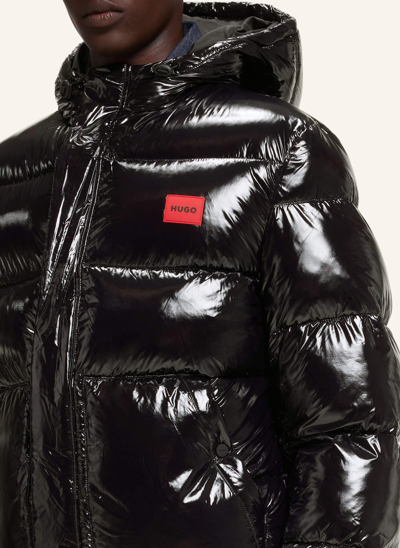 HUGO Jacke BARO2631_IN Regular Fit: SCHWARZ