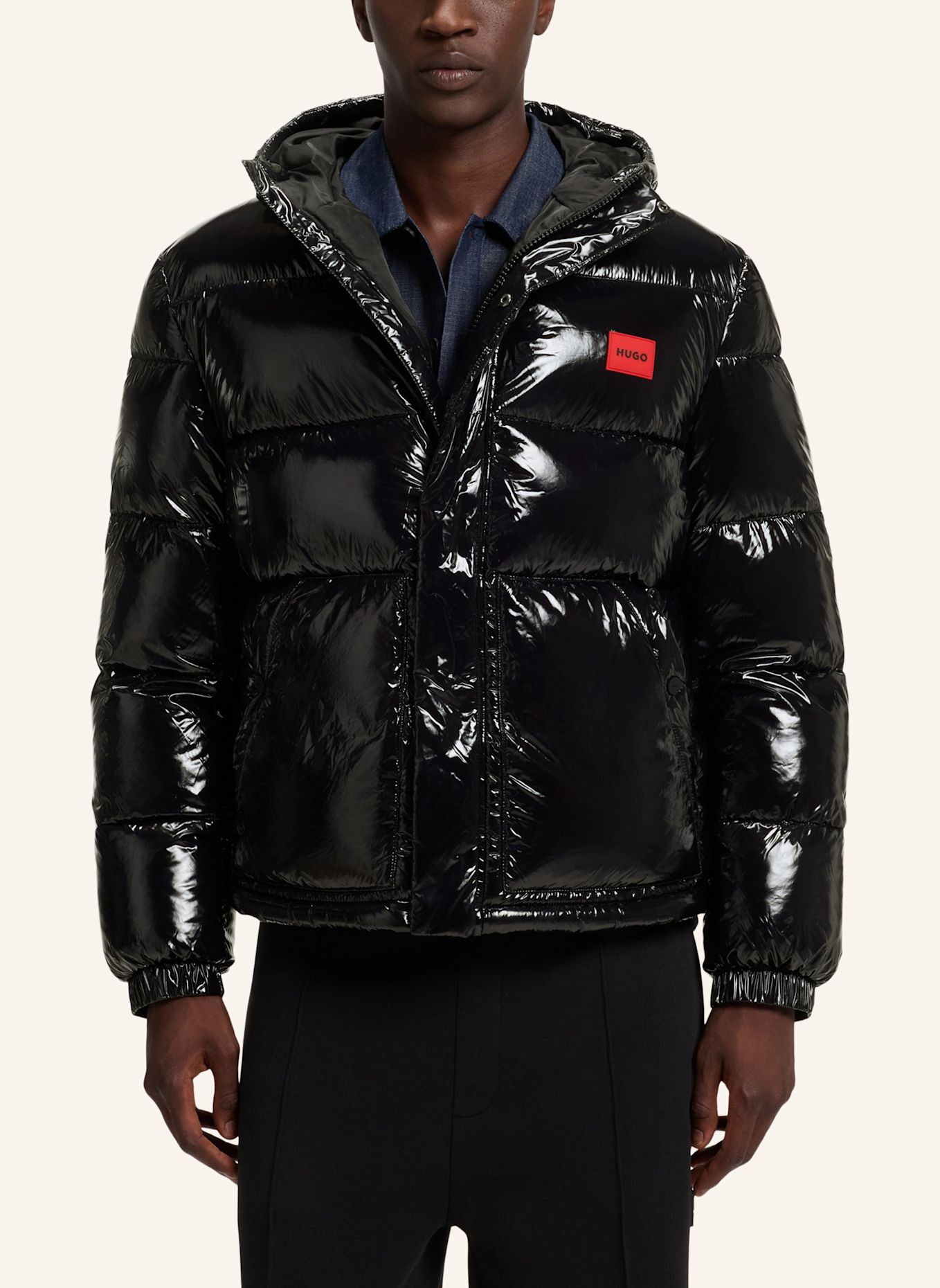 HUGO Jacke BARO2631_IN Regular Fit: SCHWARZ