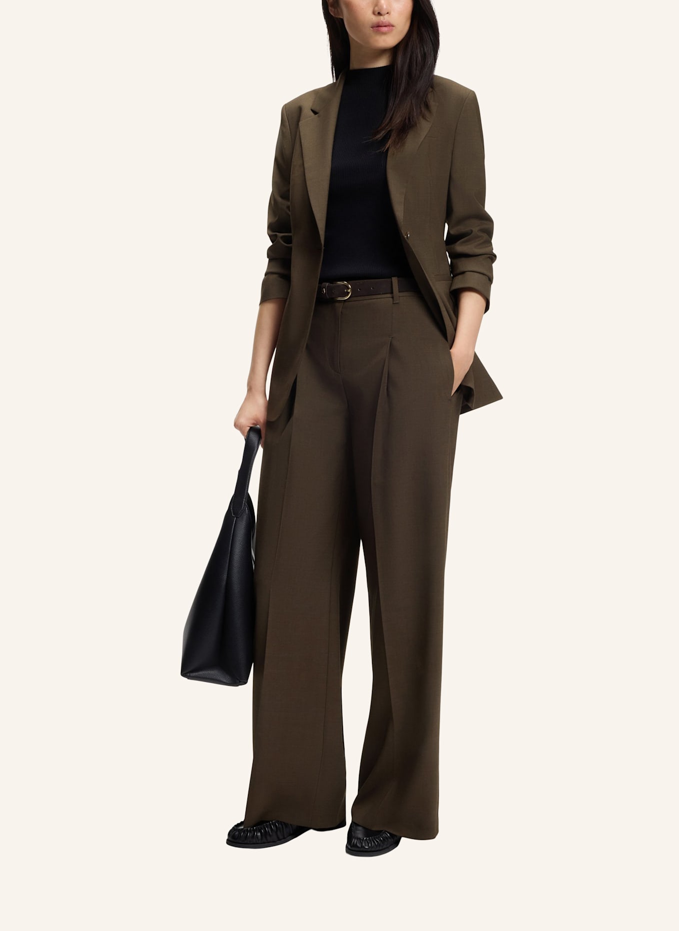 BOSS Hose TIANA4_IN Regular Fit: BRAUN
