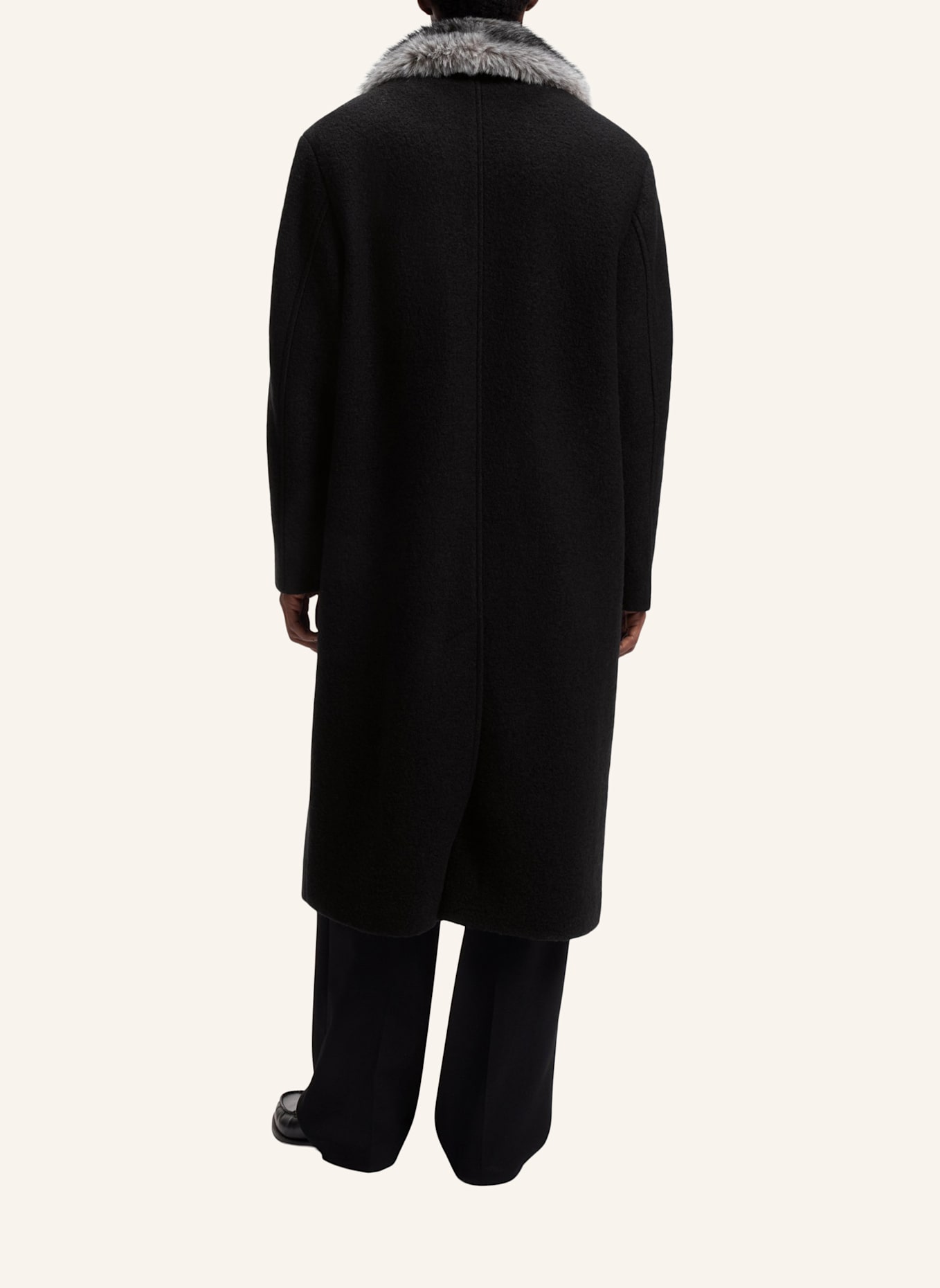 HUGO Mantel MACARIO2631_IN Regular Fit: SCHWARZ