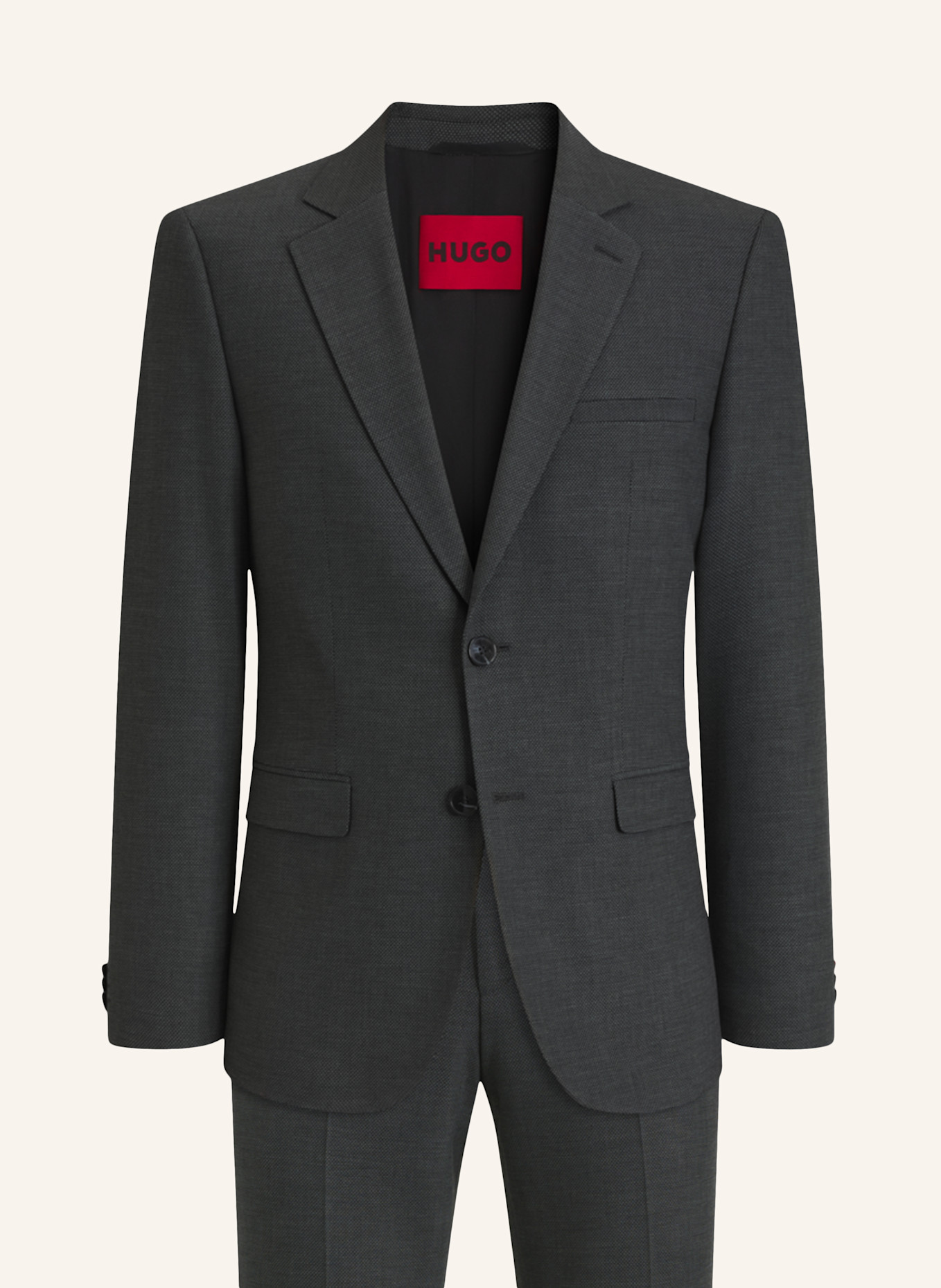 HUGO Anzug ARTI-HESTEN253X Extra-Slim Fit: GRAU