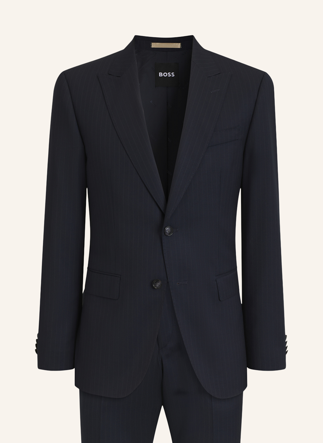 BOSS Anzug H-HUGE-2PCS-PEAK-263 Slim Fit: DUNKELBLAU