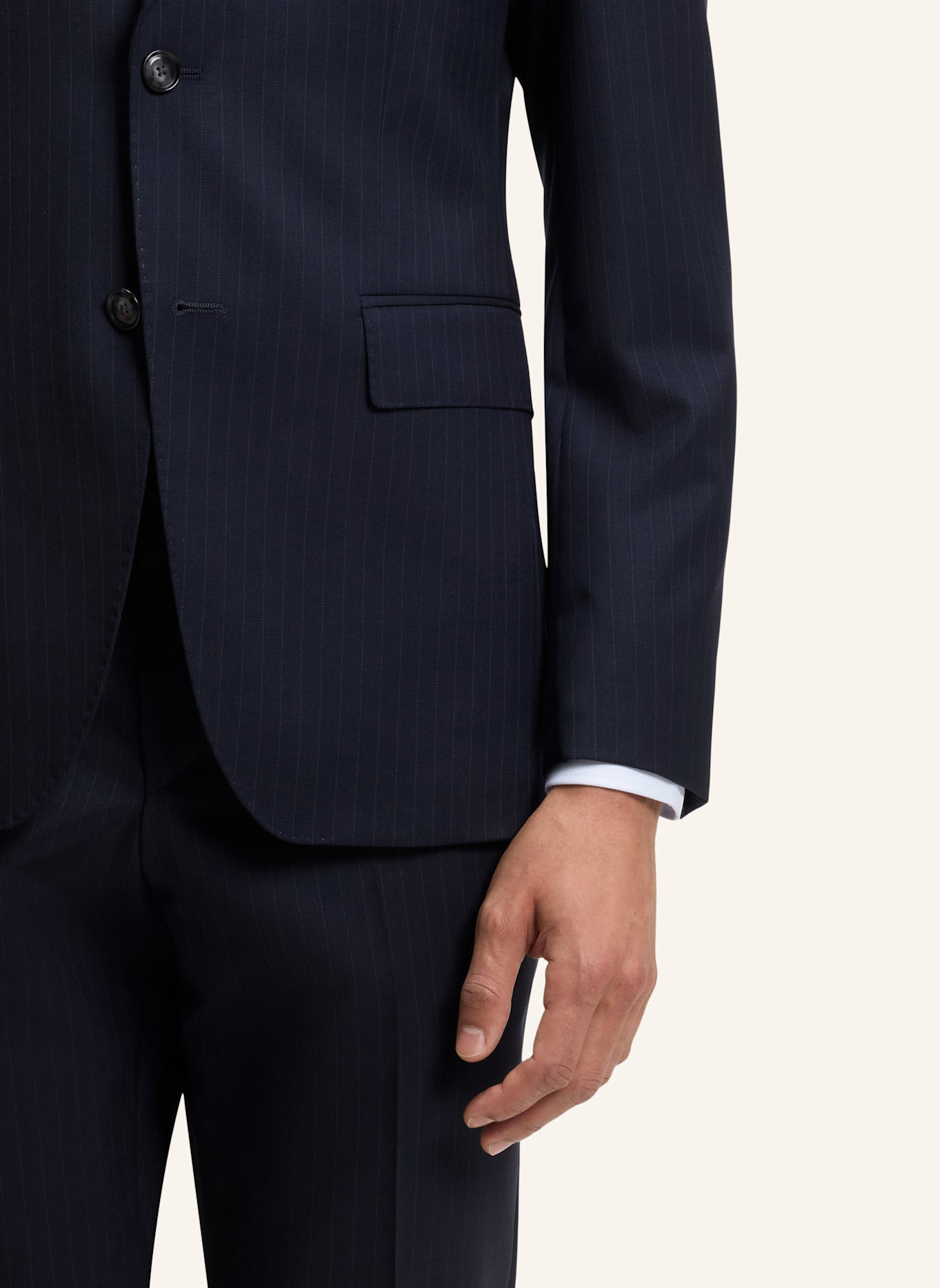 BOSS Anzug H-HUGE-2PCS-PEAK-263 Slim Fit: DUNKELBLAU
