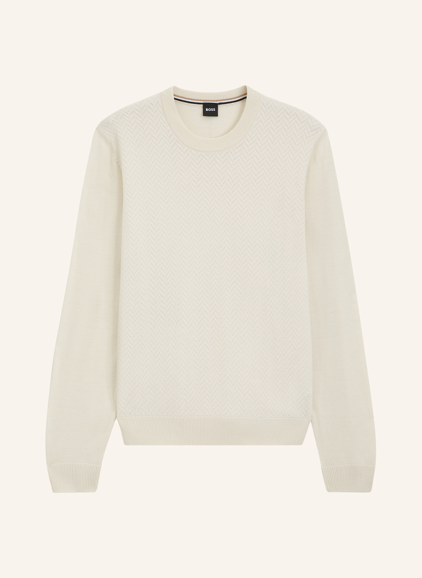 BOSS Pullover H-HABITO_IN Regular Fit: WEISS