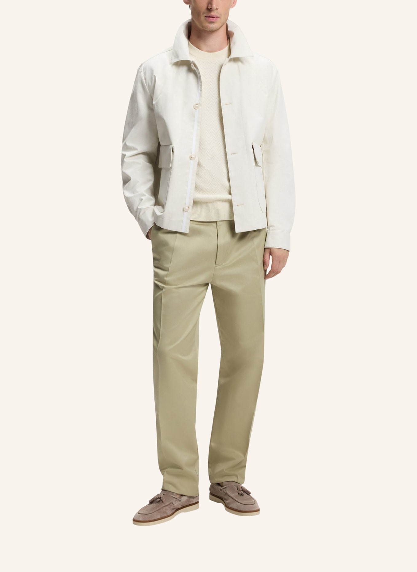 BOSS Pullover H-HABITO_IN Regular Fit: WEISS