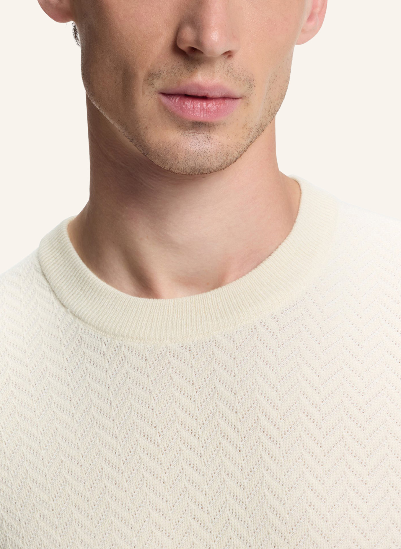 BOSS Pullover H-HABITO_IN Regular Fit: WEISS