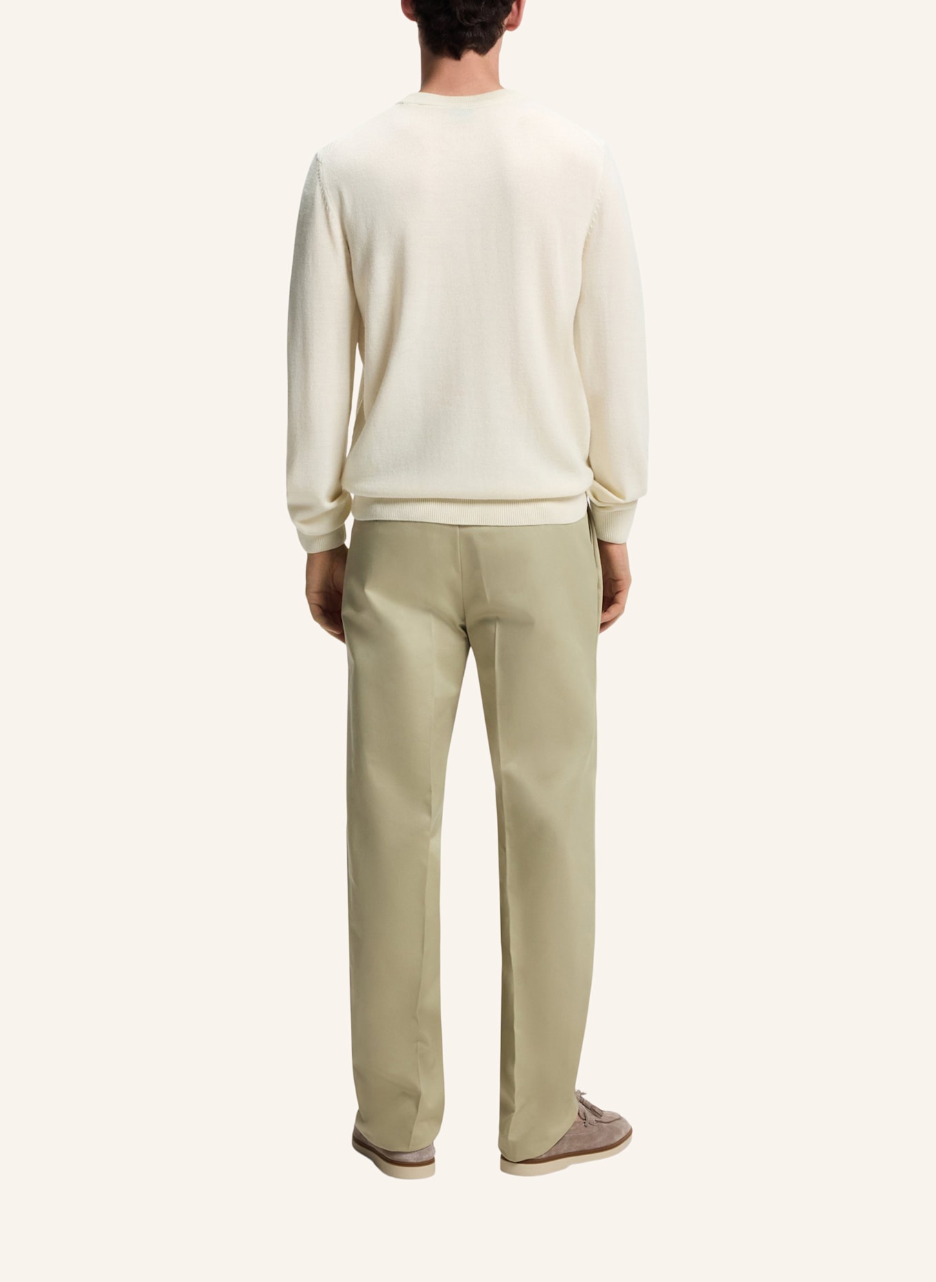 BOSS Pullover H-HABITO_IN Regular Fit: WEISS