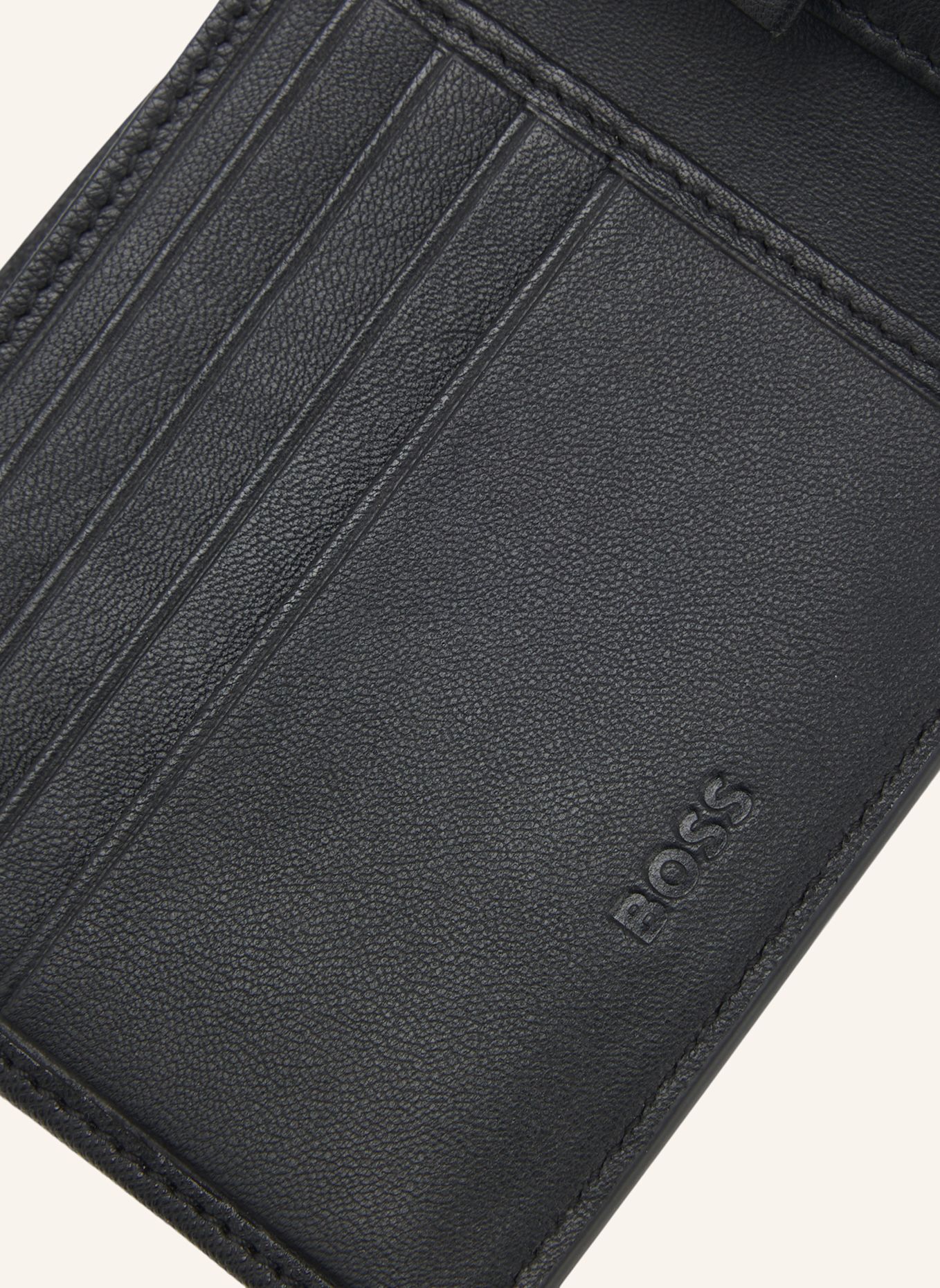BOSS Geldb�Rse NORTHON_4CC COIN: SCHWARZ