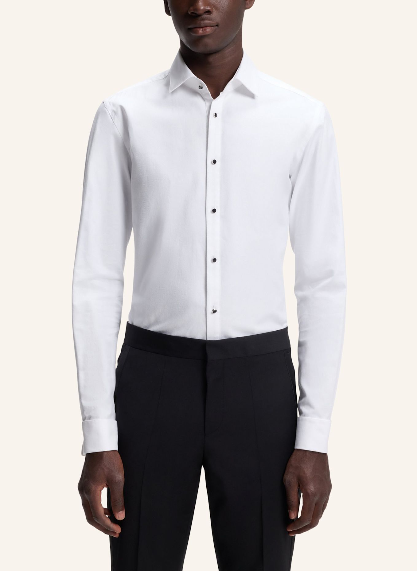 HUGO Hemd KAMIR Slim Fit: WEISS