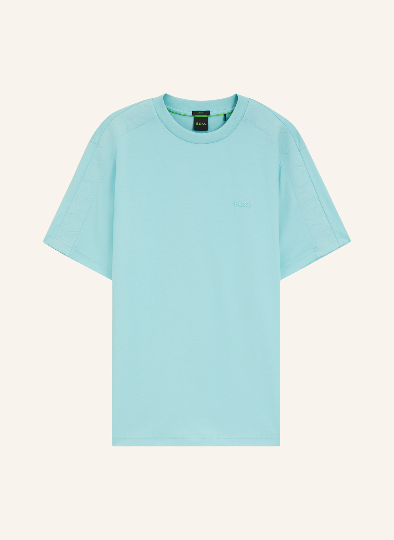 BOSS T-Shirt TS_UNION TAPE Regular Fit: BLAU