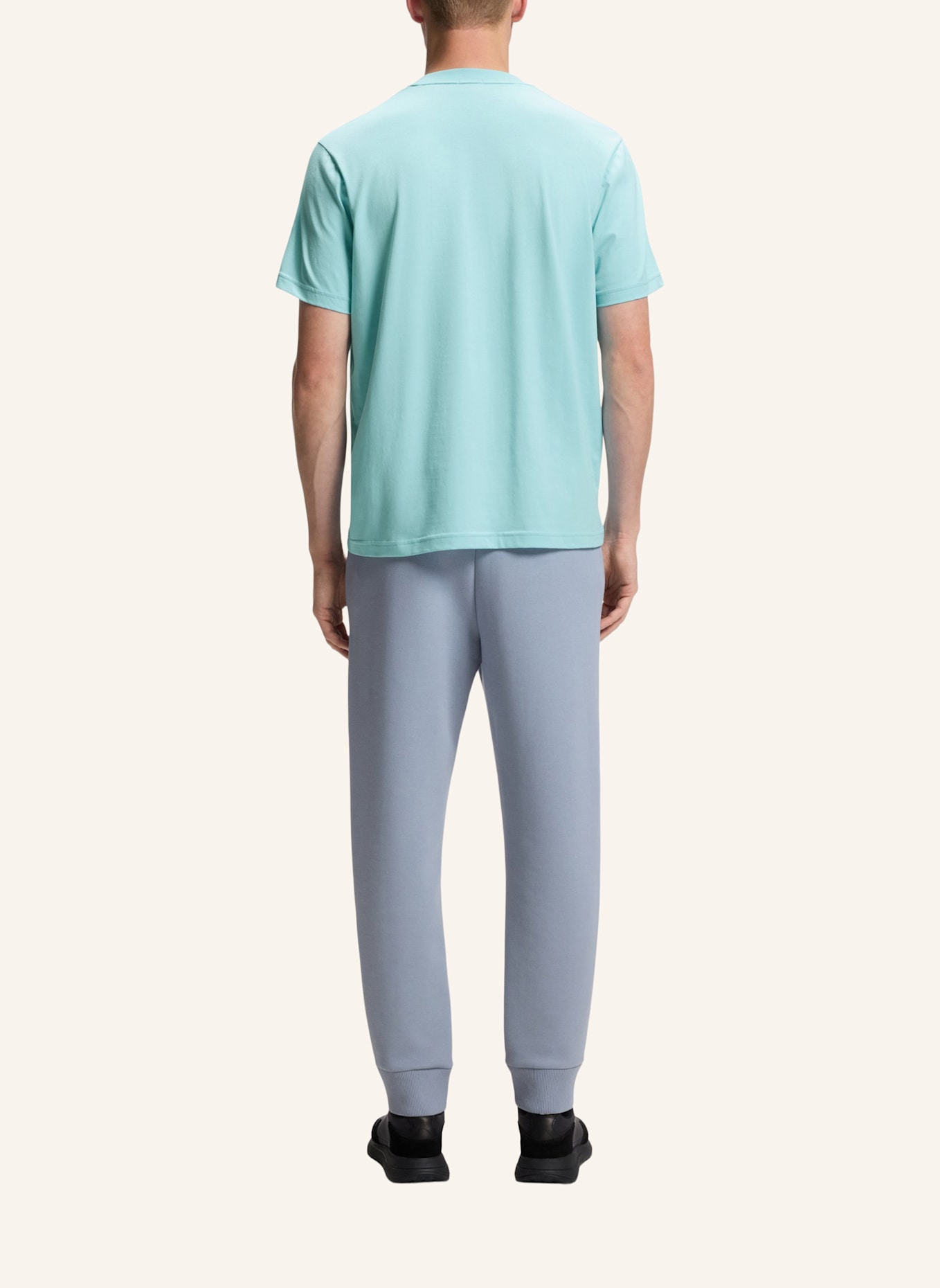 BOSS T-Shirt TS_UNION TAPE Regular Fit: BLAU