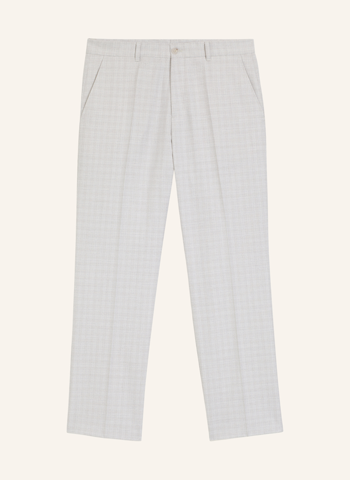 BOSS Anzughose C-PIERO-263 Straight Fit: WEISS