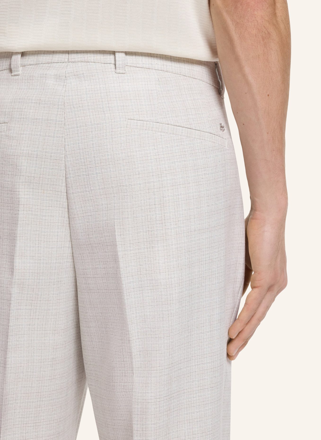 BOSS Anzughose C-PIERO-263 Straight Fit: WEISS