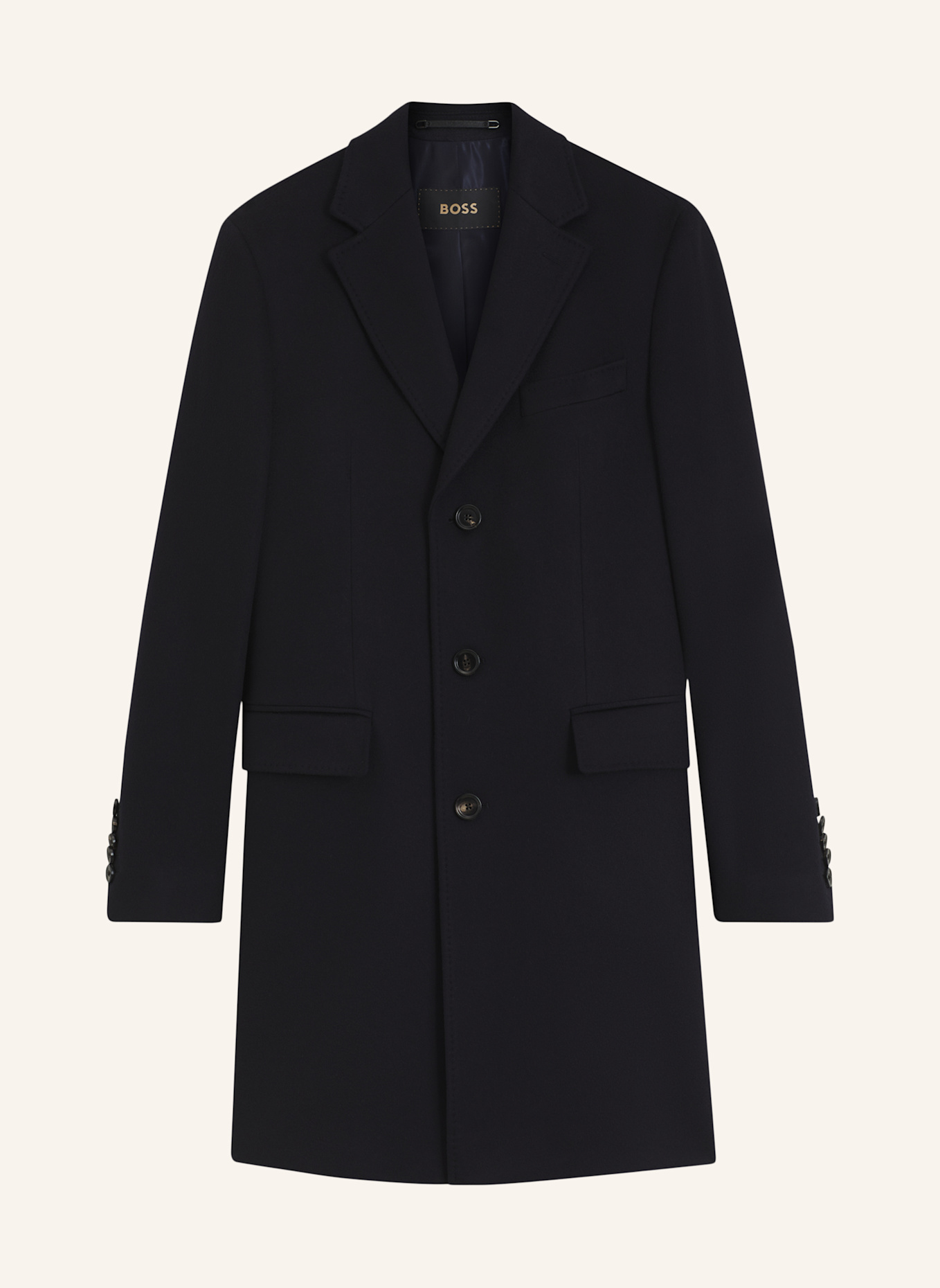 BOSS Mantel L-HAL-264 Regular Fit: DUNKELBLAU