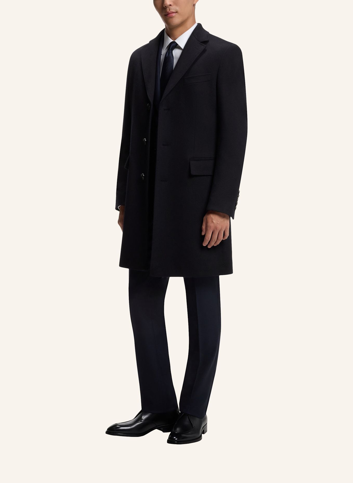 BOSS Mantel L-HAL-264 Regular Fit: DUNKELBLAU