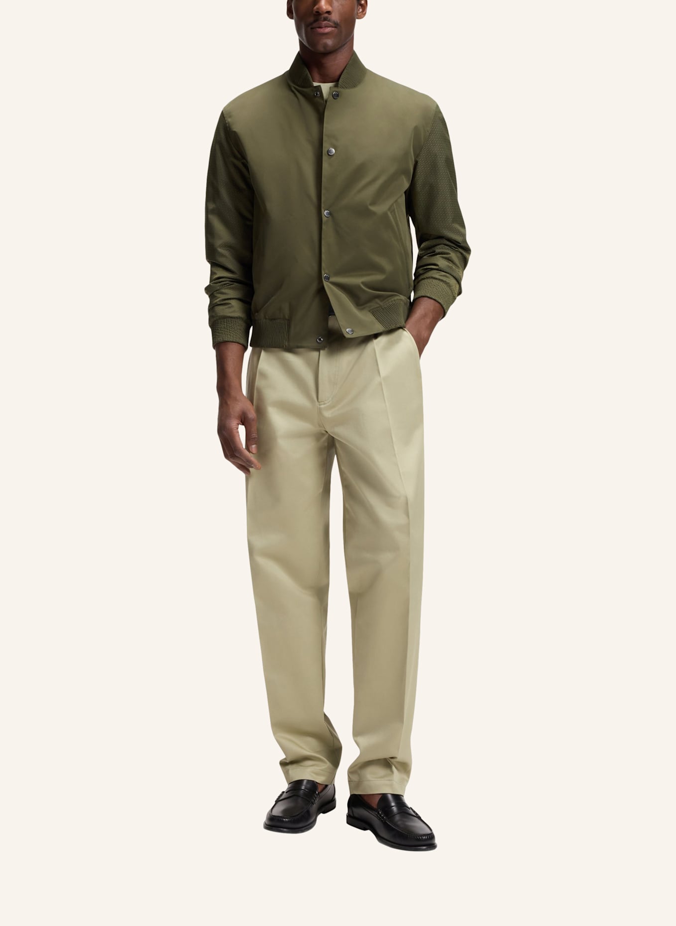 BOSS Jacke H-COVOR Relaxed Fit: GRÜN