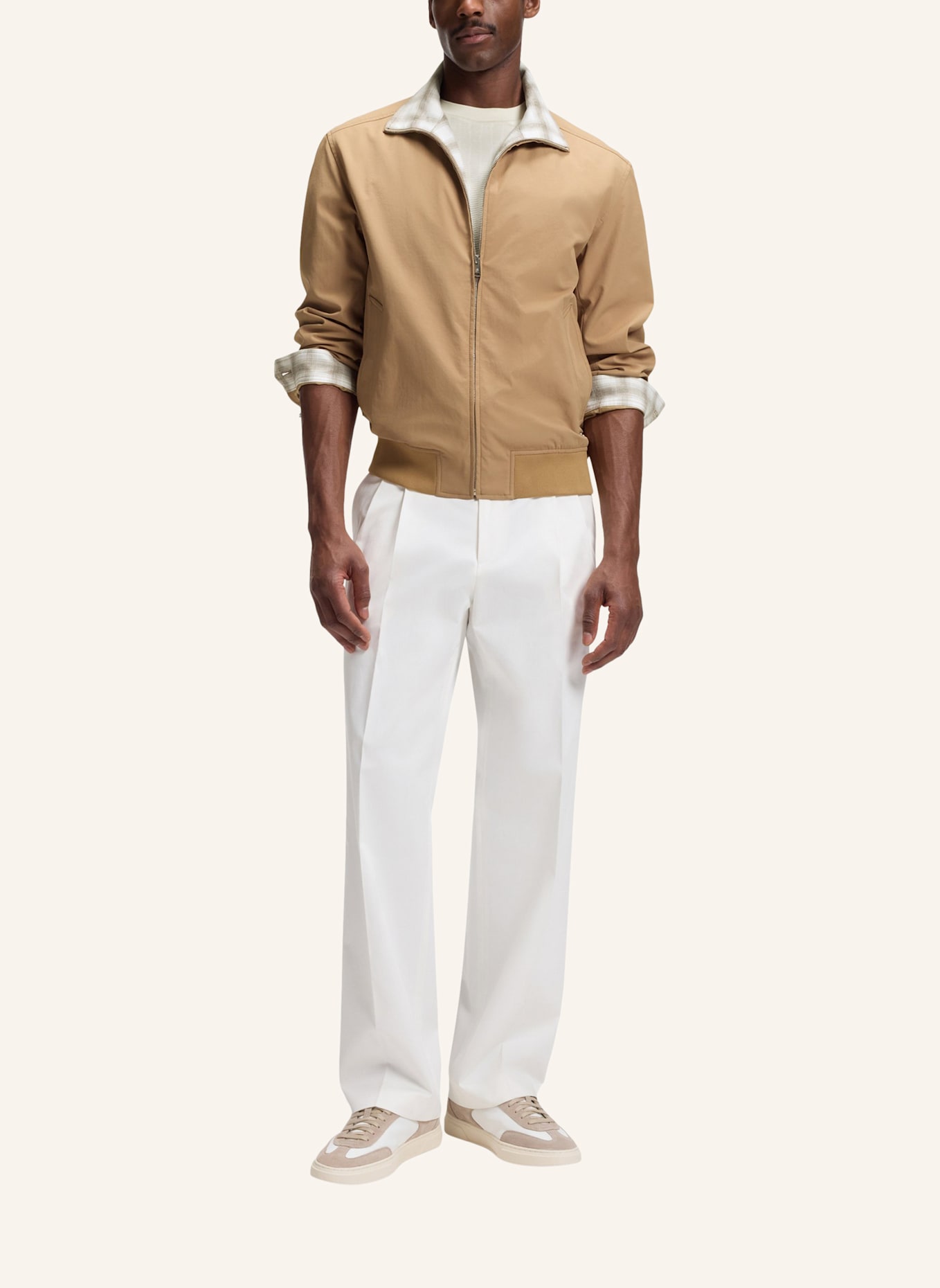 BOSS Jacke C-CEVOR Regular Fit: BEIGE
