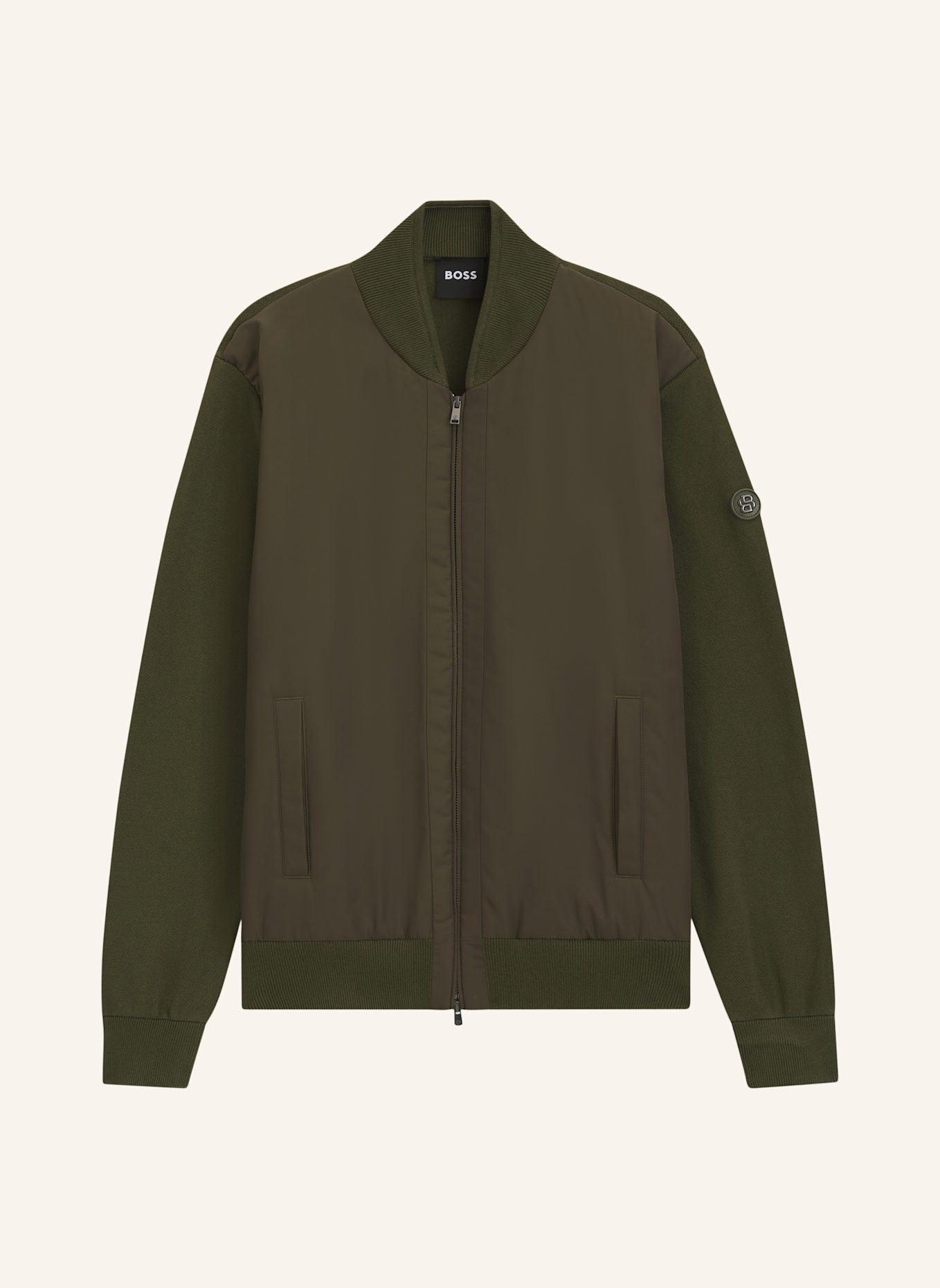 BOSS Strickjacke C-LEVAIO Regular Fit: GRÜN