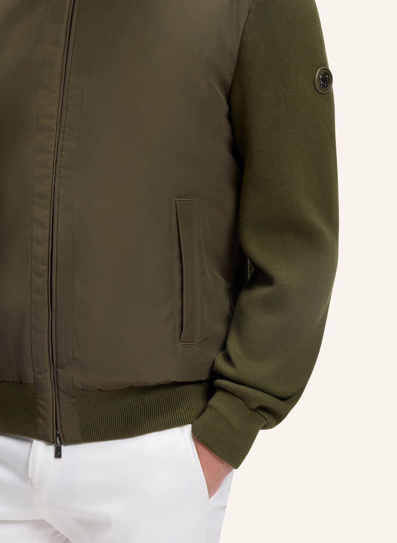 BOSS Strickjacke C-LEVAIO Regular Fit: GRÜN