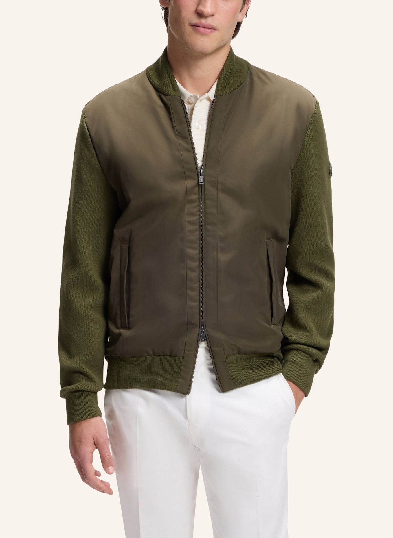 BOSS Strickjacke C-LEVAIO Regular Fit: GRÜN