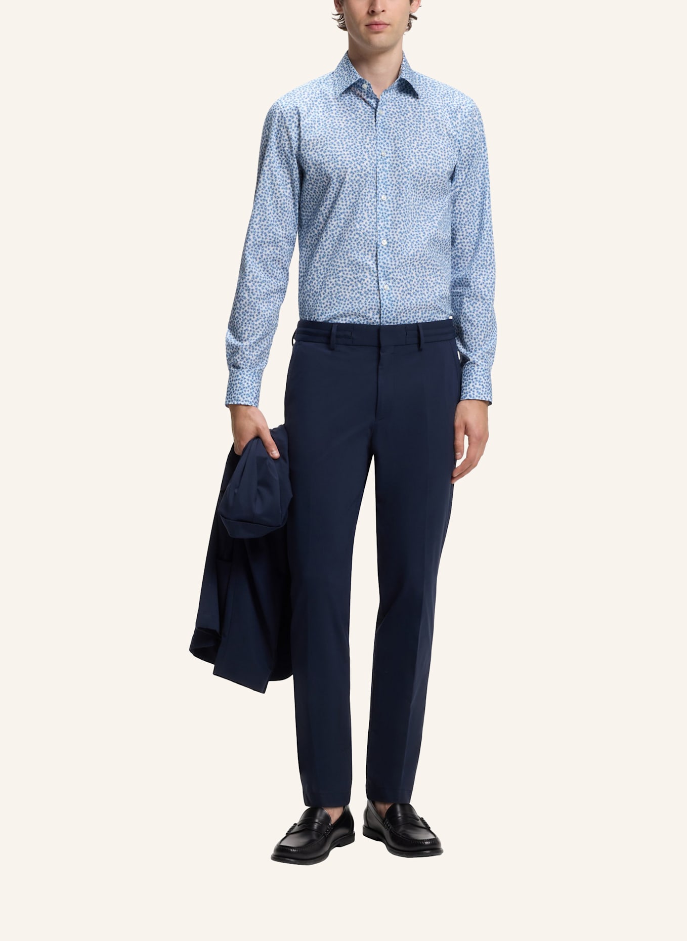 BOSS Hemd H-HANK-K-C1-261 Slim Fit: HELLBLAU