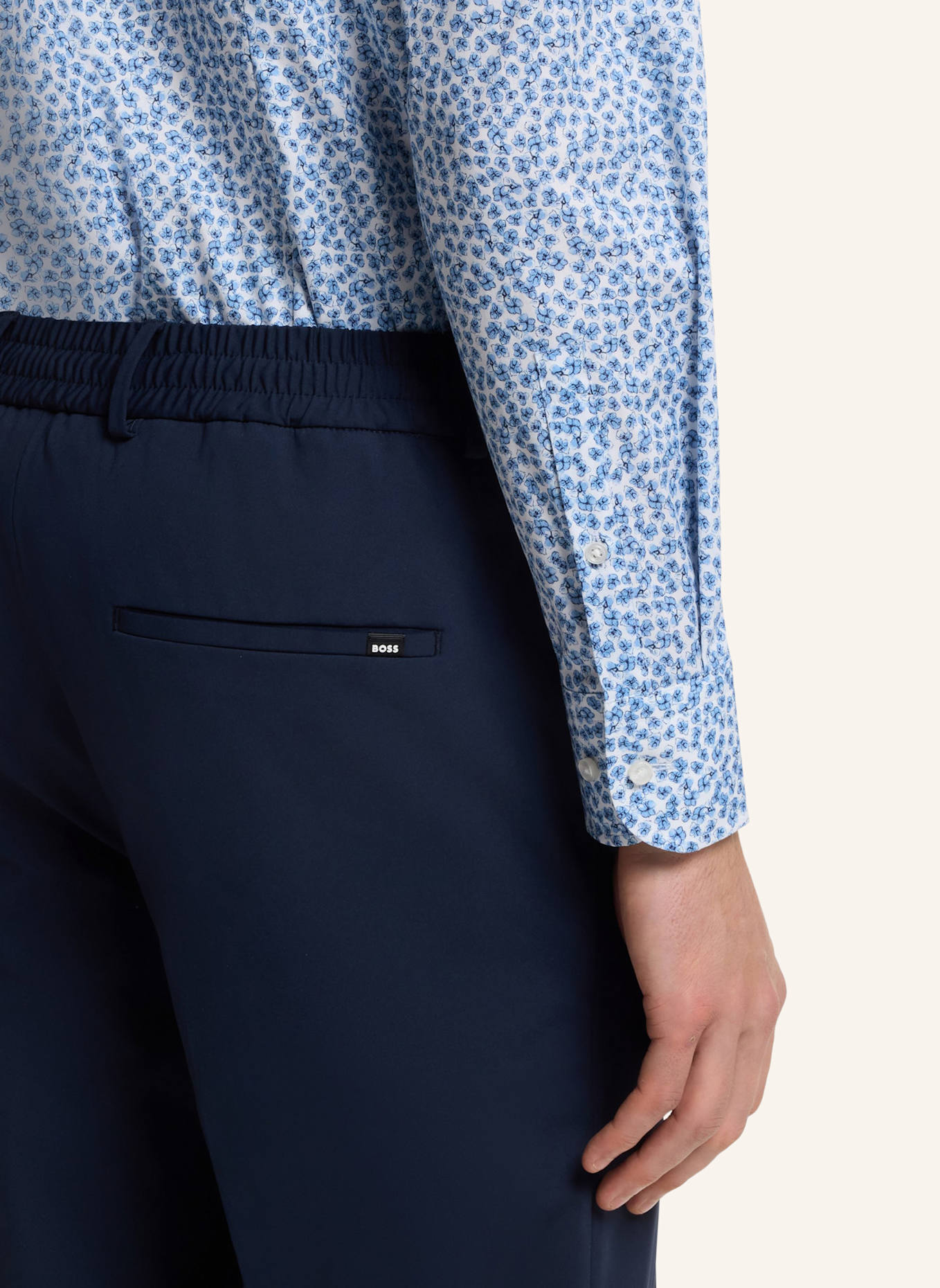 BOSS Hemd H-HANK-K-C1-261 Slim Fit: HELLBLAU