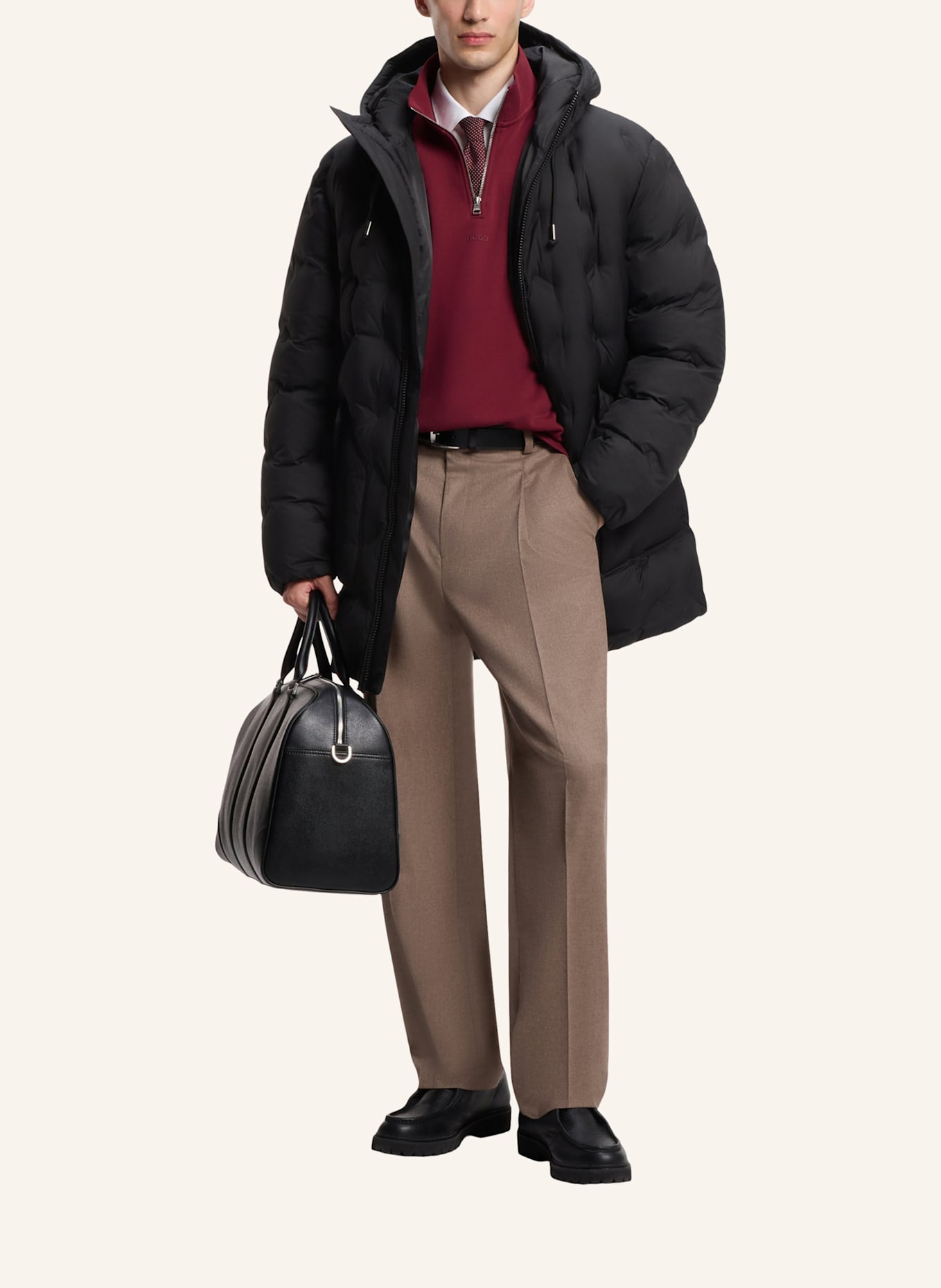 HUGO Mantel MARBOS2641 Regular Fit: SCHWARZ